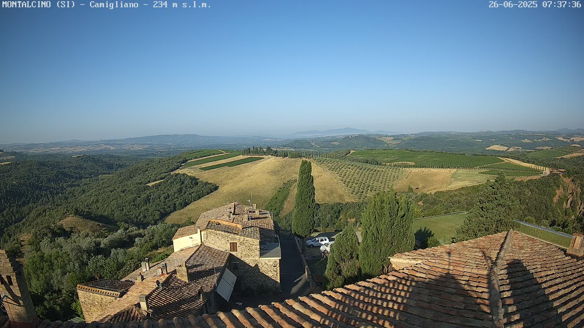 Montalcino, Camigliano Live Cam - Siena, Tuscany, Italy
