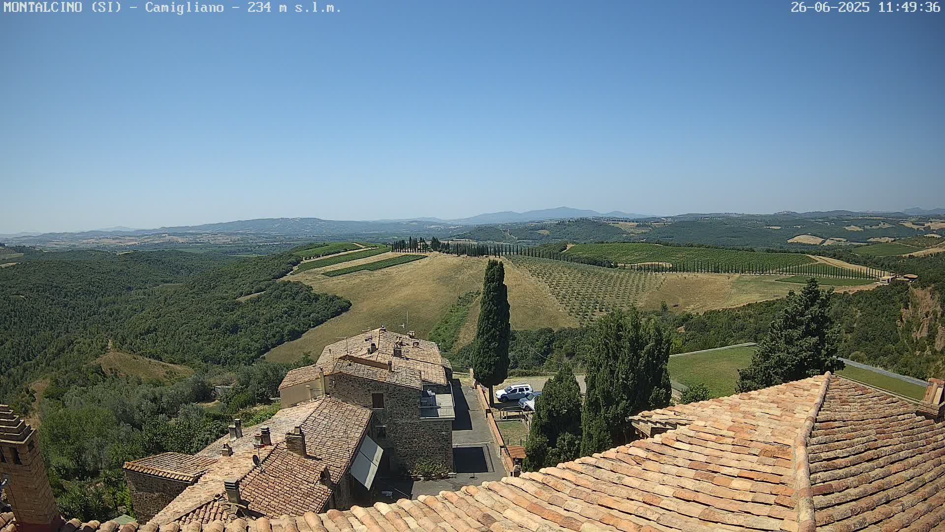 Montalcino, Camigliano Live Cam - Siena, Tuscany, Italy