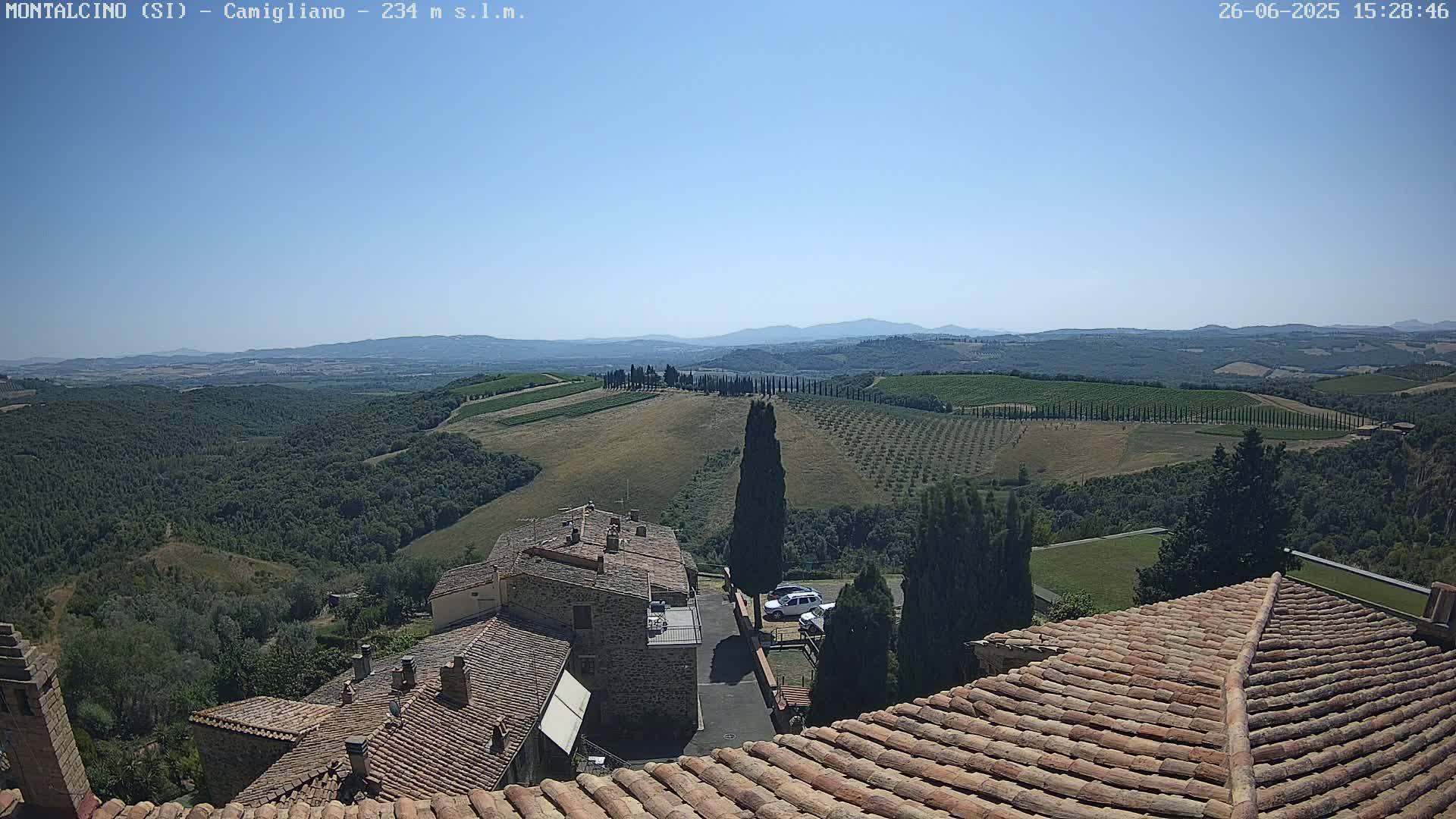 Montalcino, Camigliano Live Cam - Siena, Tuscany, Italy