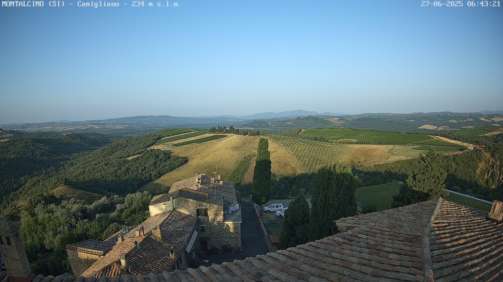 Montalcino, Camigliano Live Cam - Siena, Tuscany, Italy