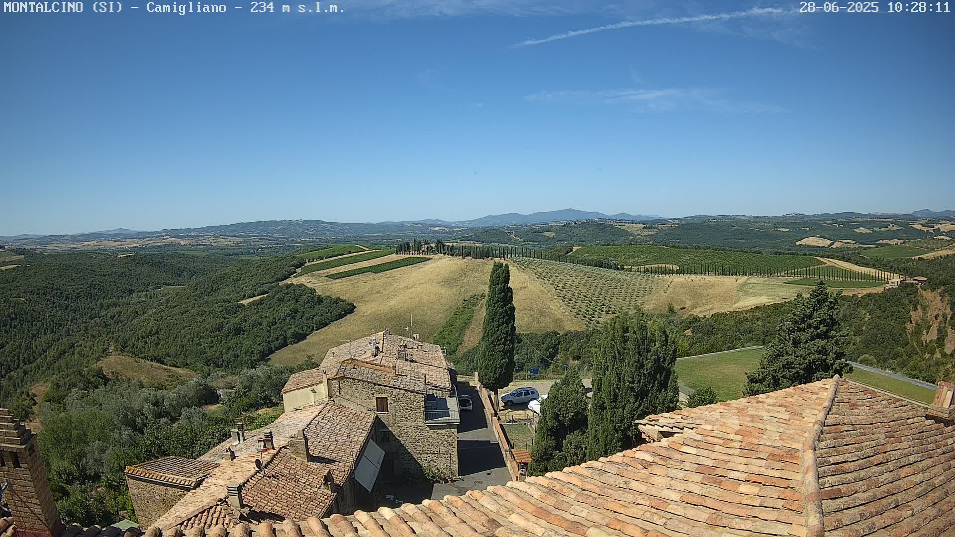 Montalcino, Camigliano Live Cam - Siena, Tuscany, Italy