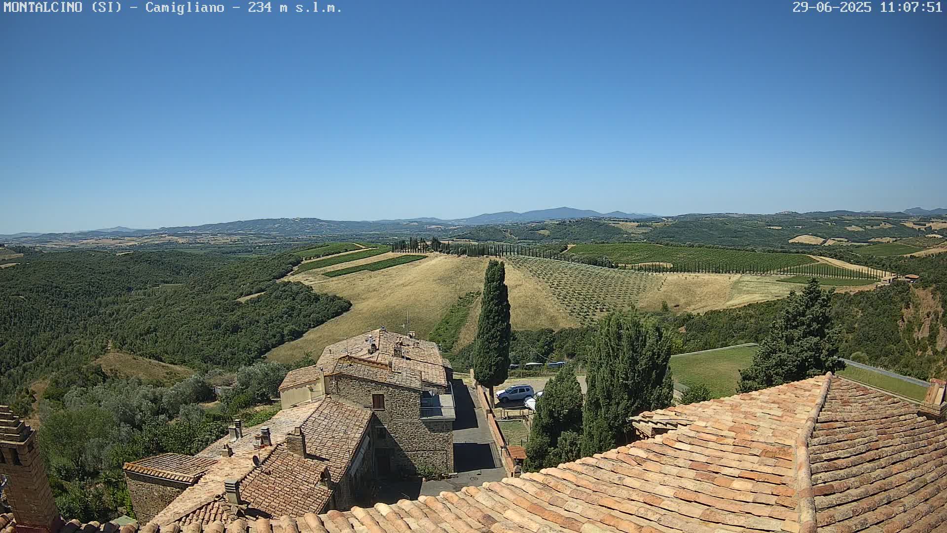 Montalcino, Camigliano Live Cam - Siena, Tuscany, Italy