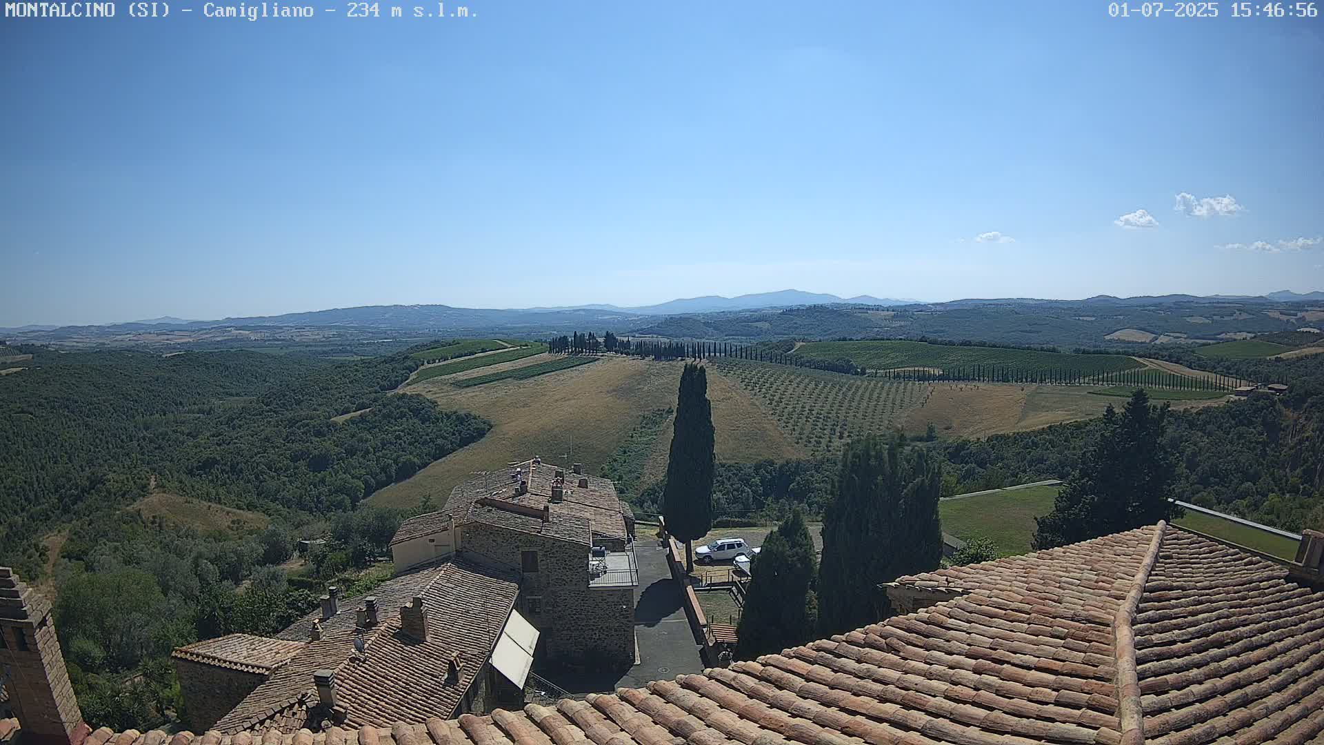 Montalcino, Camigliano Live Cam - Siena, Tuscany, Italy
