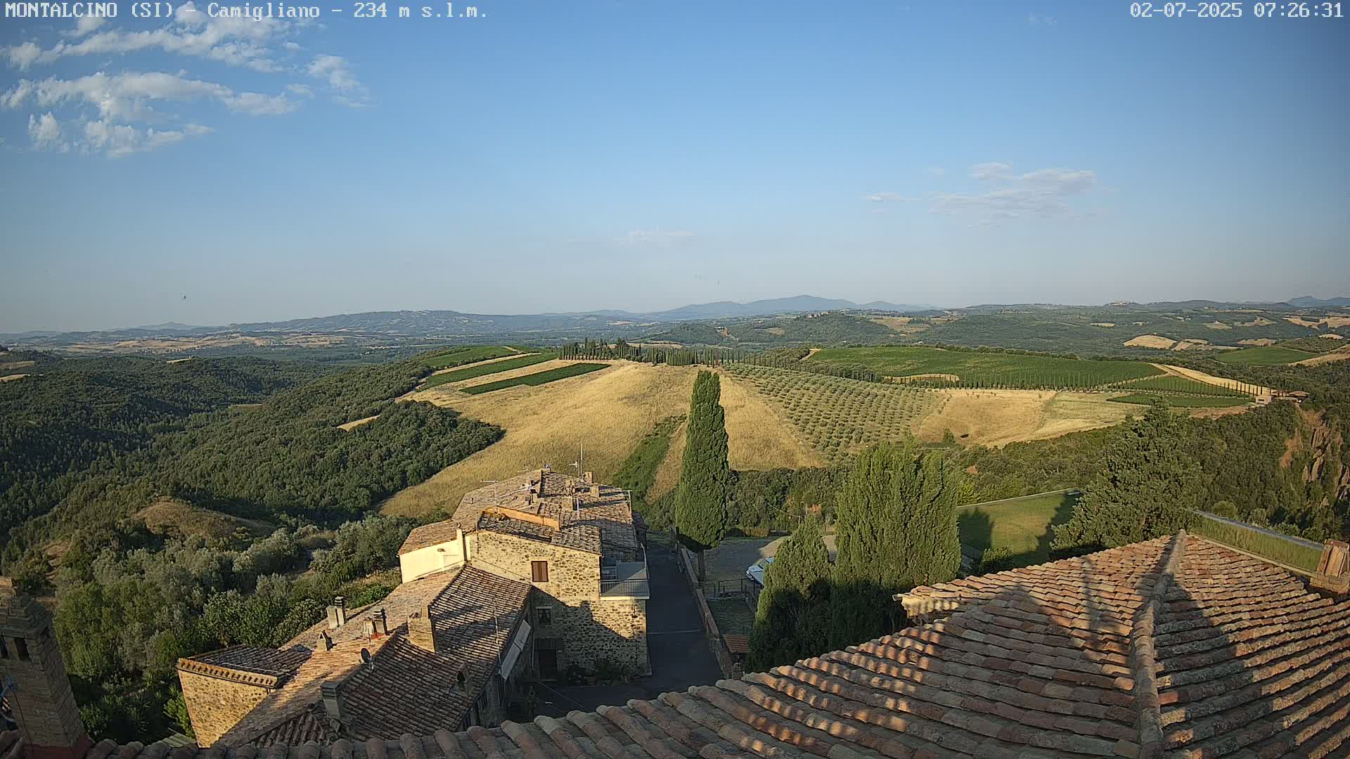 Montalcino, Camigliano Live Cam - Siena, Tuscany, Italy