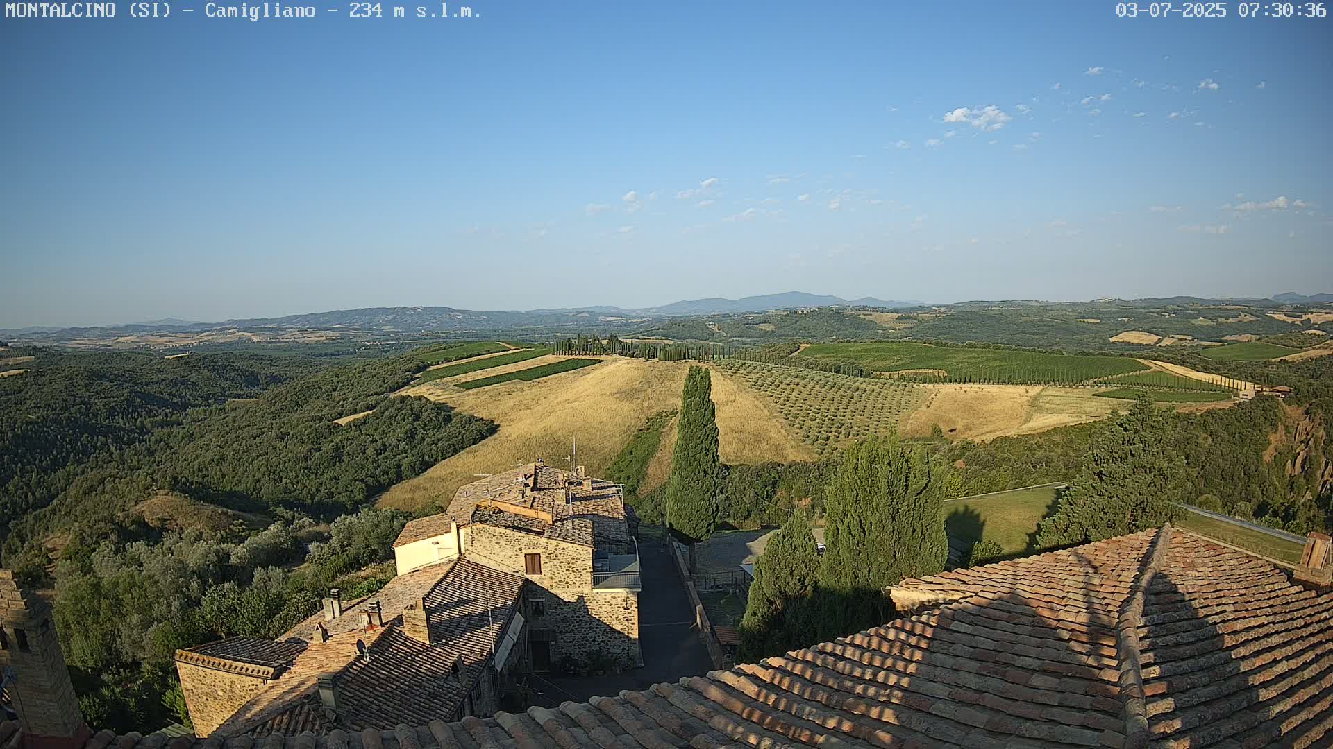 Montalcino, Camigliano Live Cam - Siena, Tuscany, Italy