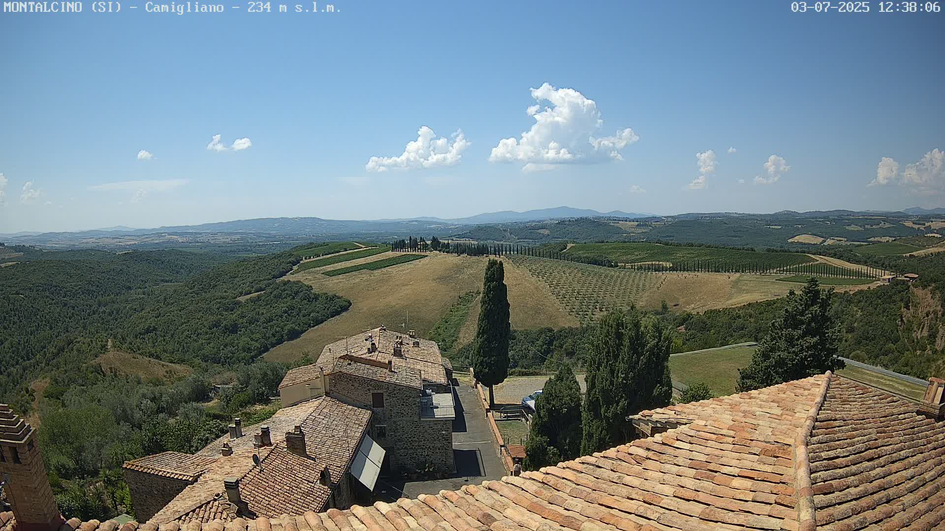 Montalcino, Camigliano Live Cam - Siena, Tuscany, Italy