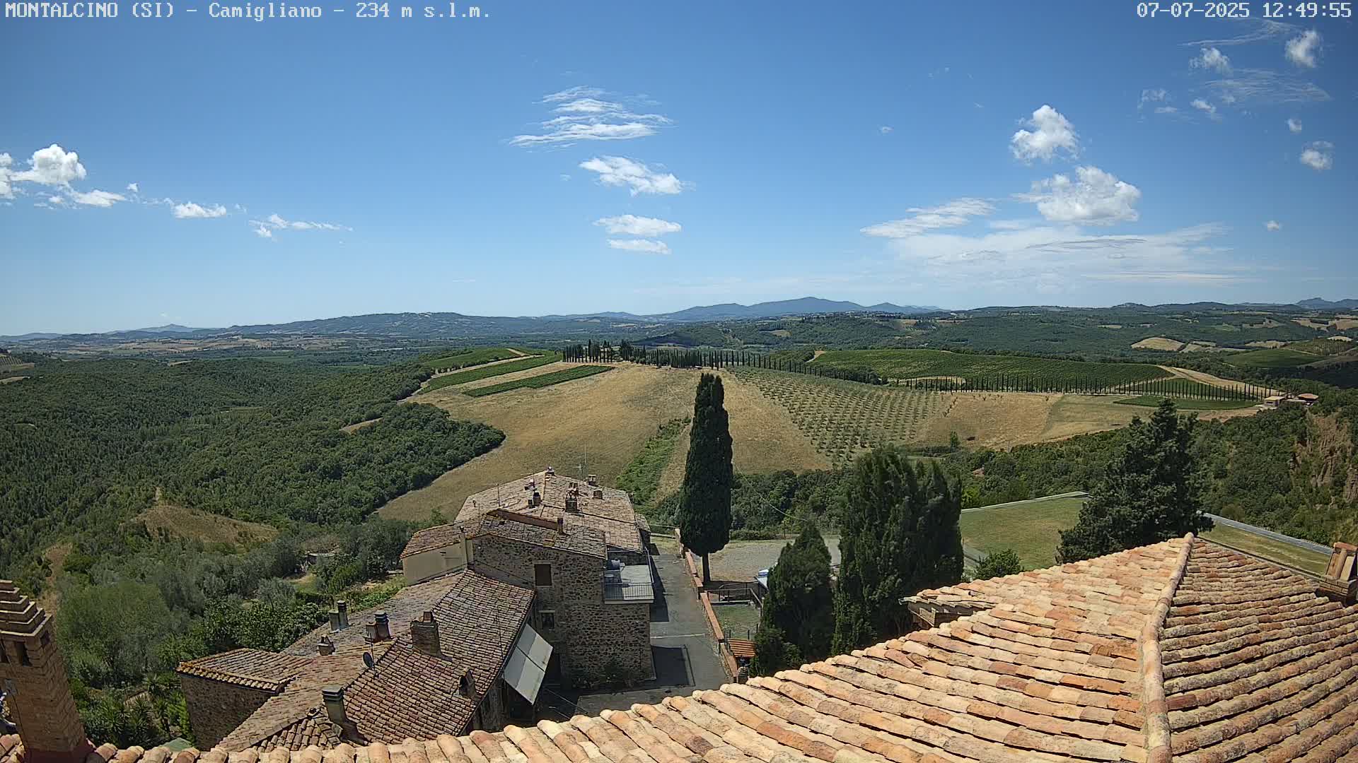 Montalcino, Camigliano Live Cam - Siena, Tuscany, Italy