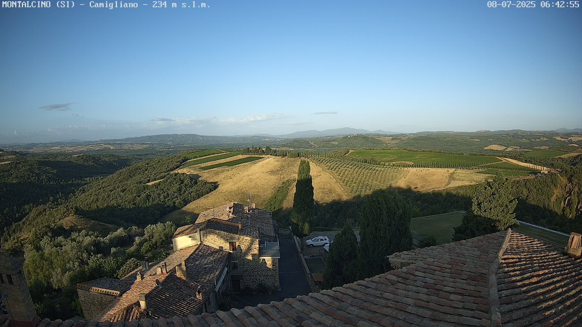 Montalcino, Camigliano Live Cam - Siena, Tuscany, Italy