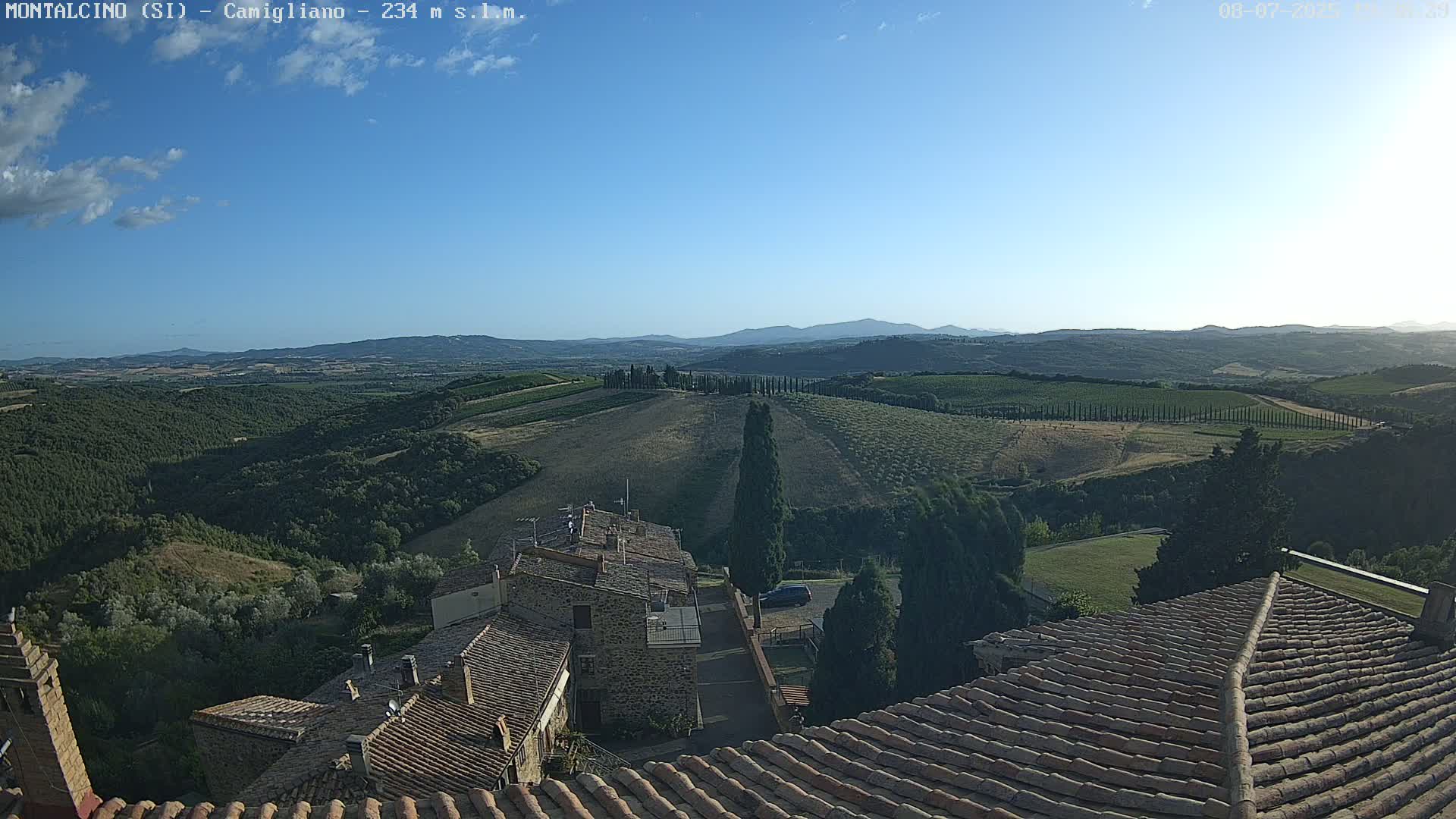 Montalcino, Camigliano Live Cam - Siena, Tuscany, Italy