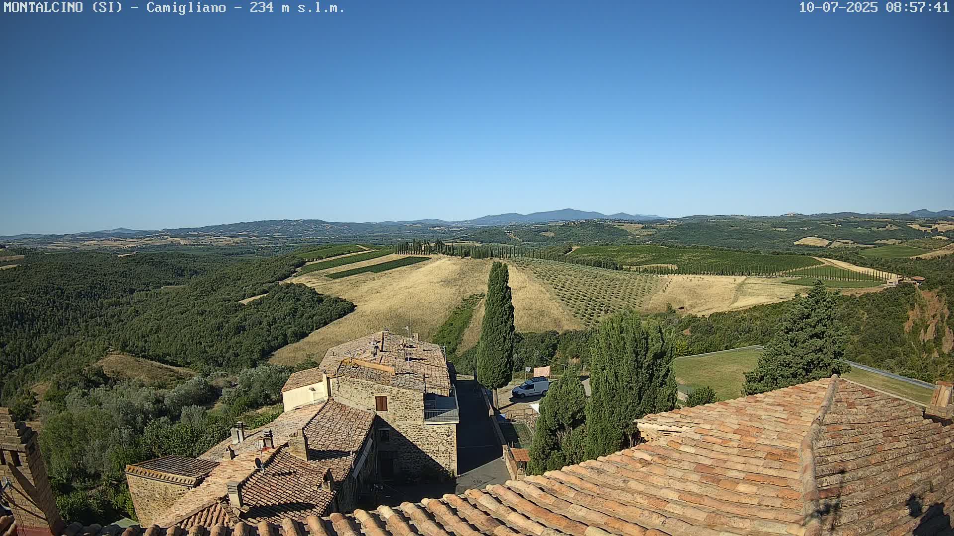 Montalcino, Camigliano Live Cam - Siena, Tuscany, Italy