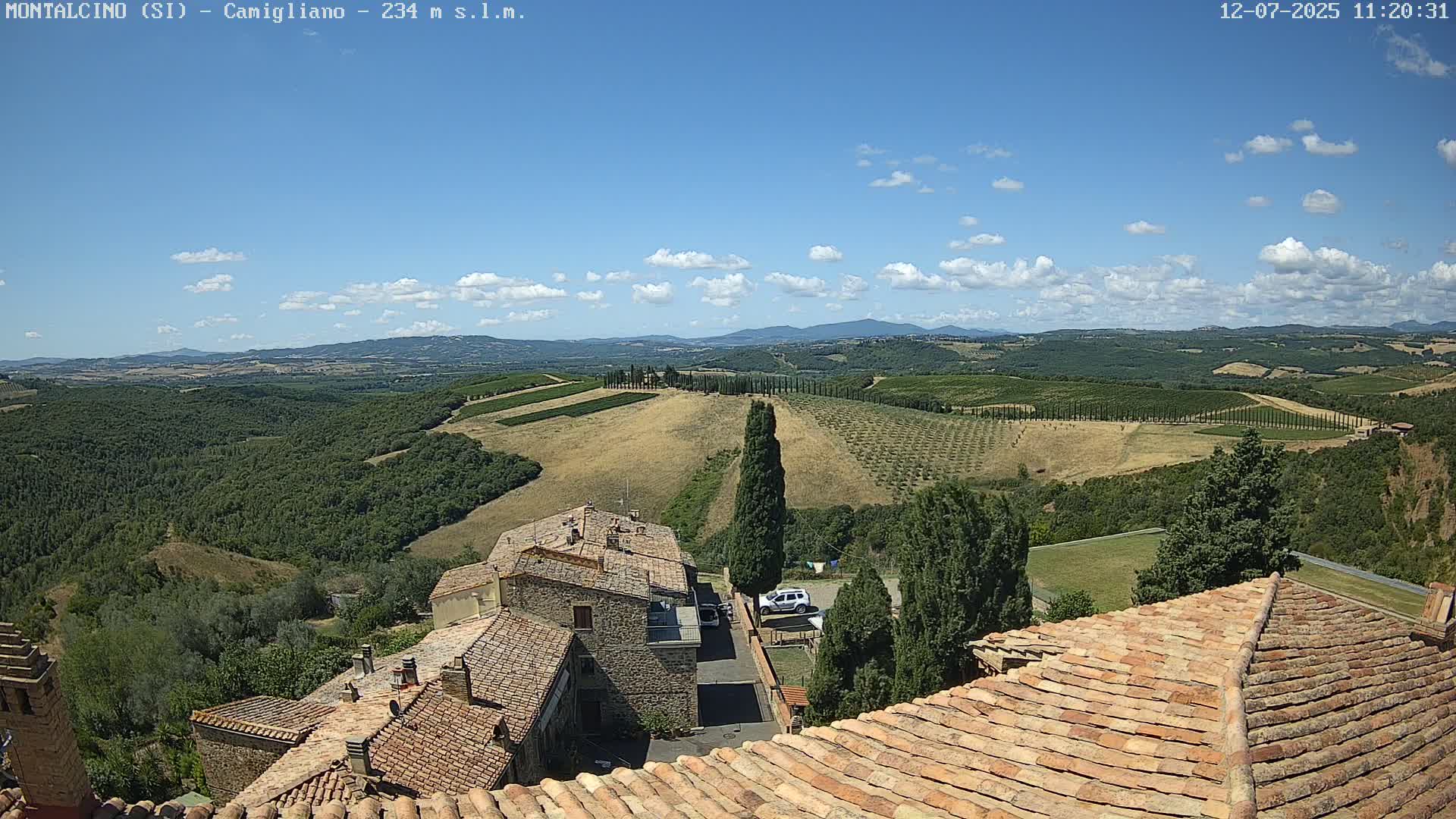 Montalcino, Camigliano Live Cam - Siena, Tuscany, Italy