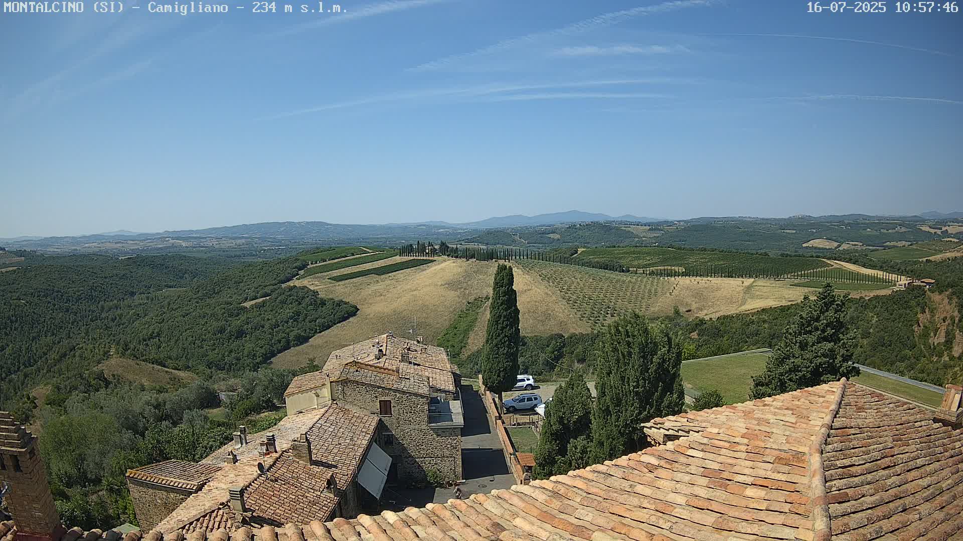 Montalcino, Camigliano Live Cam - Siena, Tuscany, Italy
