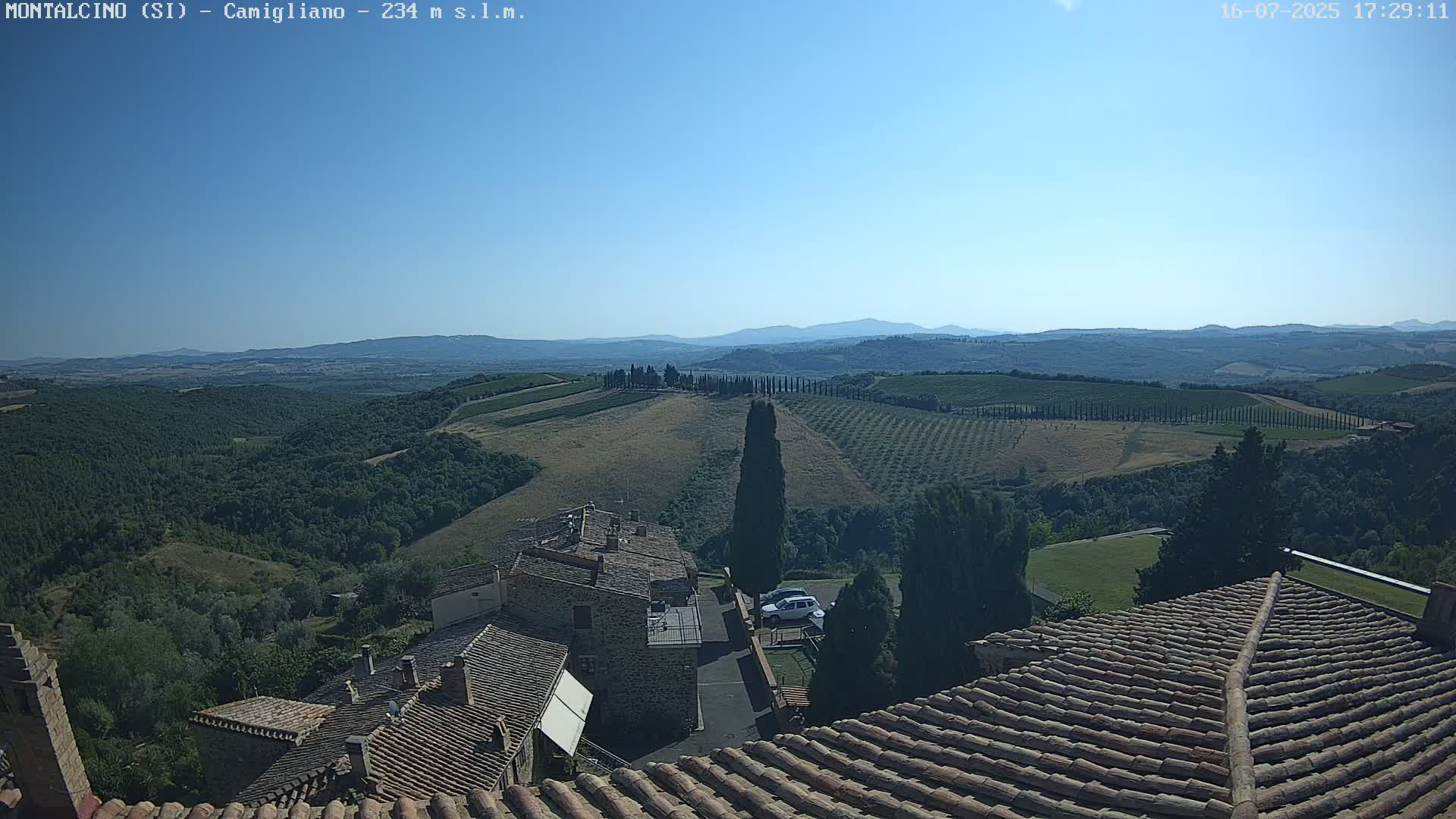 Montalcino, Camigliano Live Cam - Siena, Tuscany, Italy