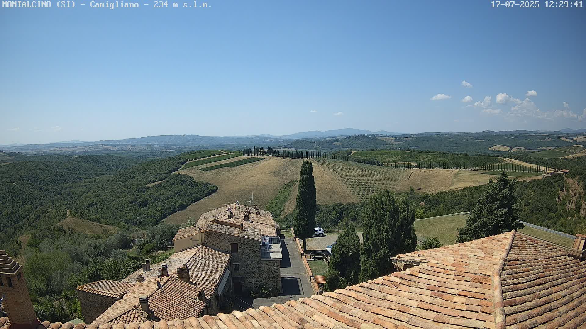 Montalcino, Camigliano Live Cam - Siena, Tuscany, Italy
