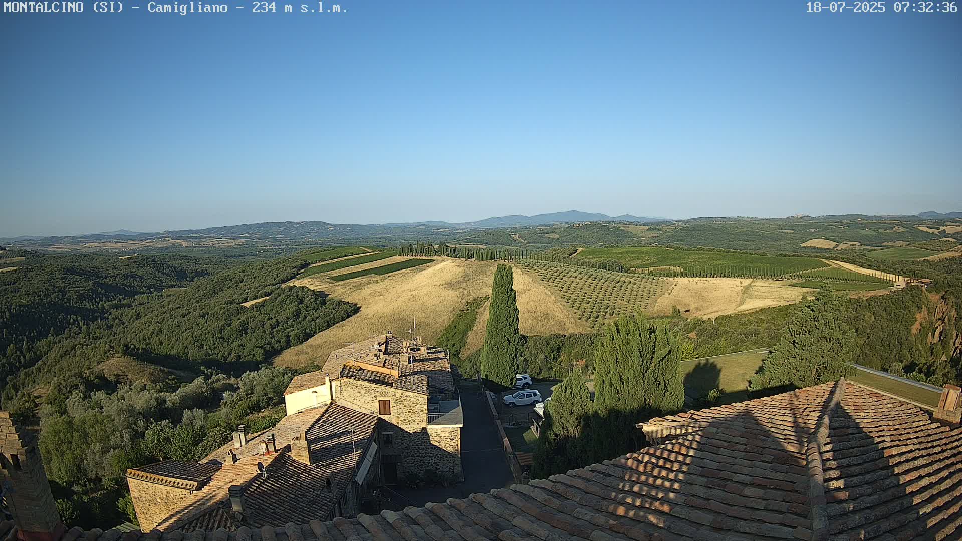 Montalcino, Camigliano Live Cam - Siena, Tuscany, Italy