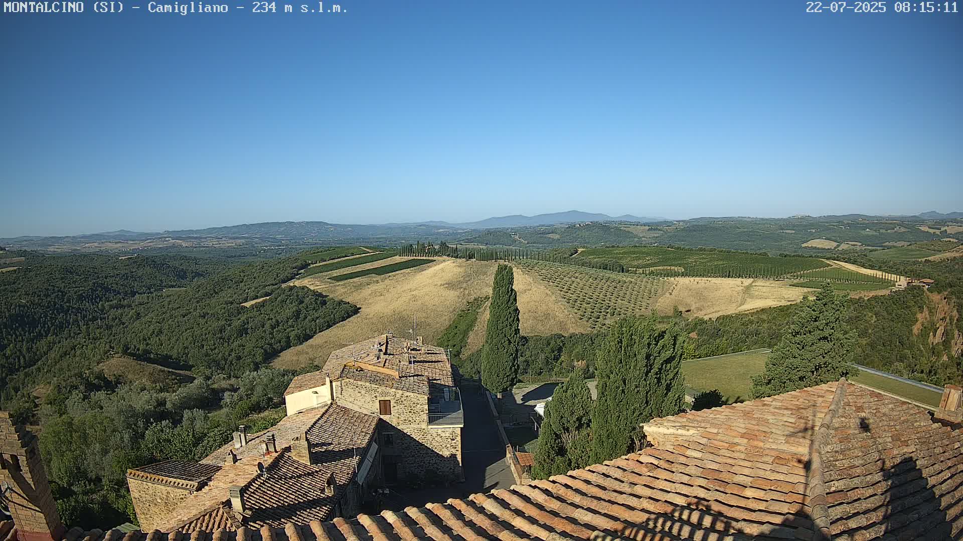 Montalcino, Camigliano Live Cam - Siena, Tuscany, Italy