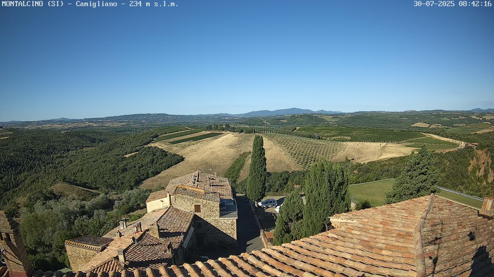 Montalcino, Camigliano Live Cam - Siena, Tuscany, Italy
