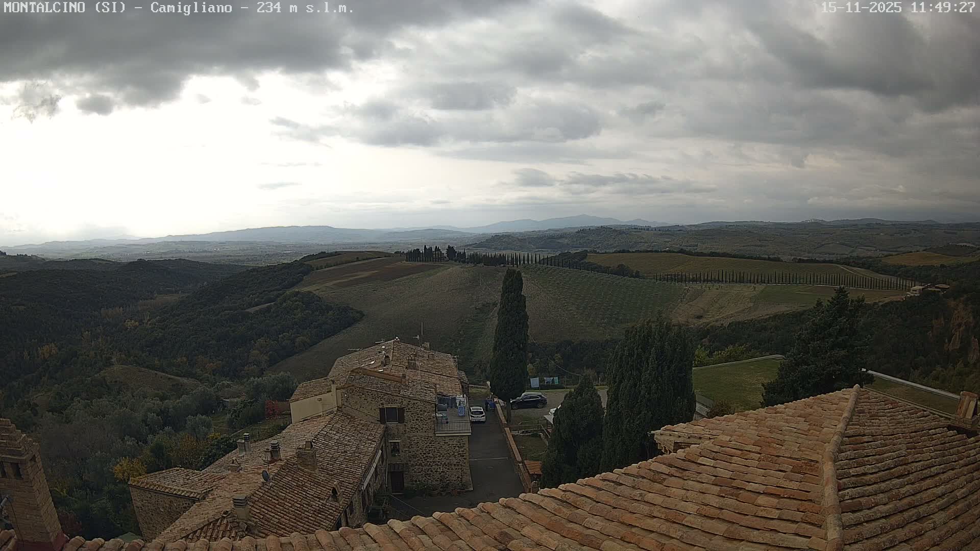 Montalcino, Camigliano Live Cam - Siena, Tuscany, Italy