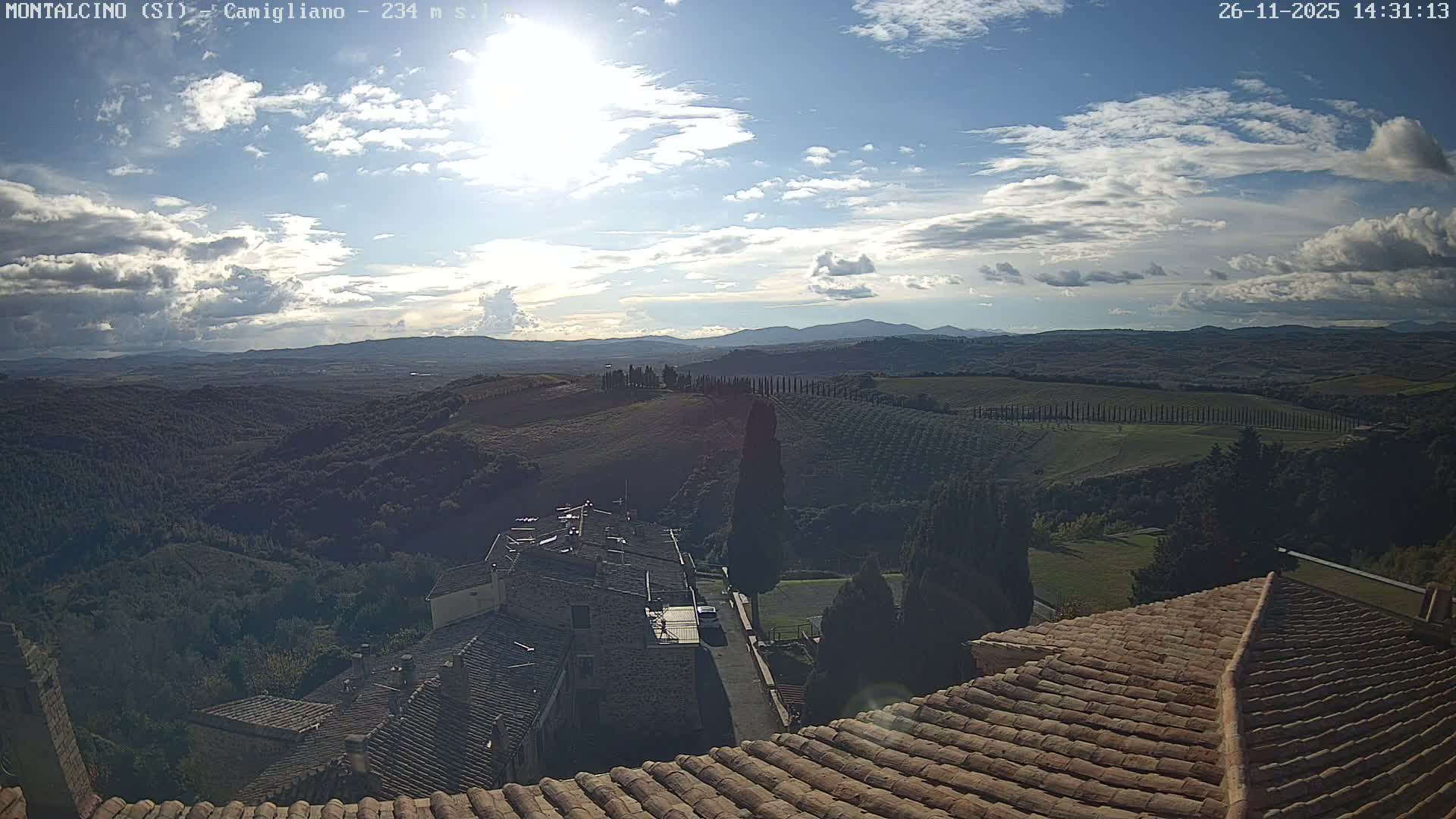 Montalcino, Camigliano Live Cam - Siena, Tuscany, Italy