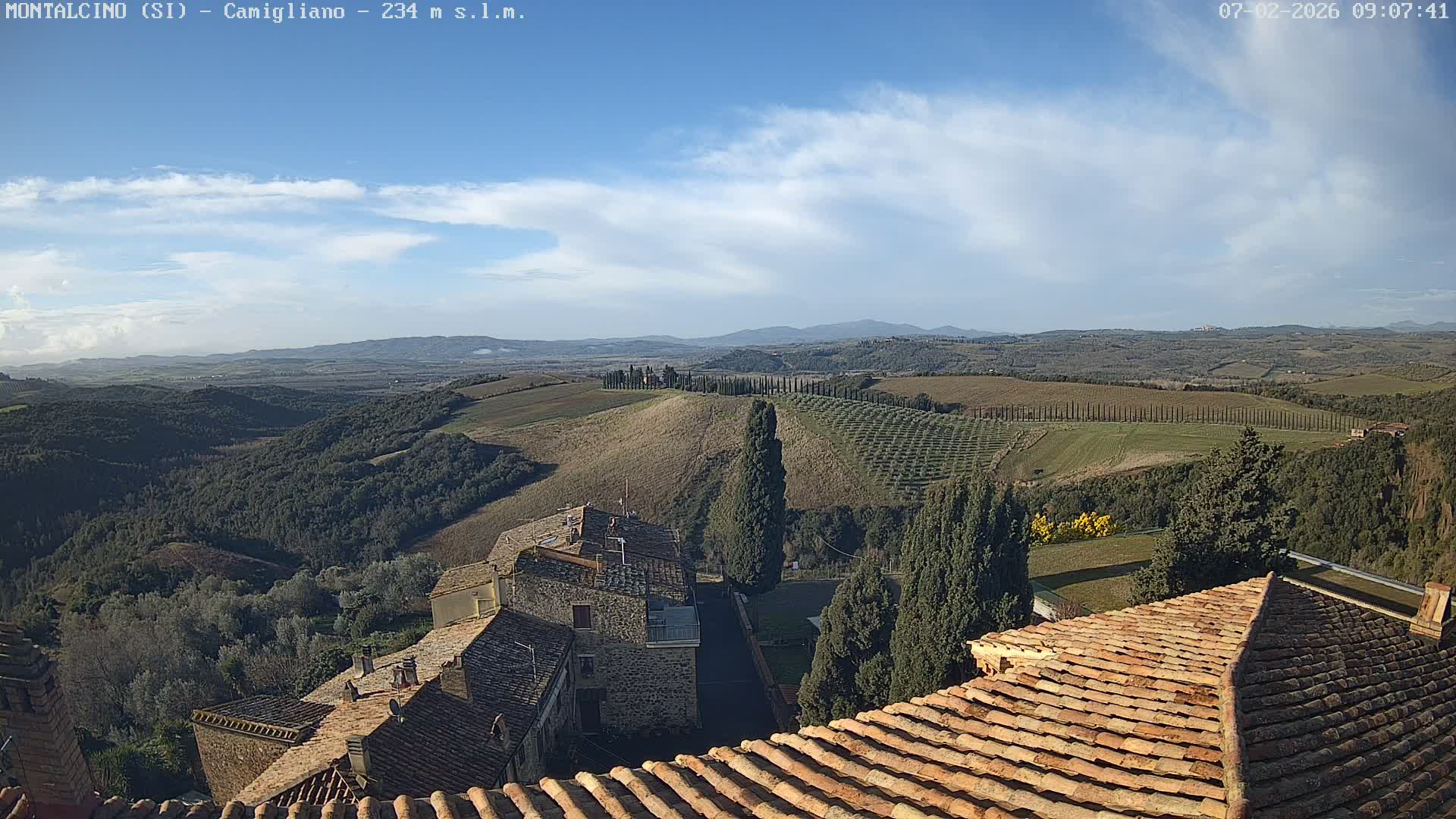 Montalcino, Camigliano Live Cam - Siena, Tuscany, Italy