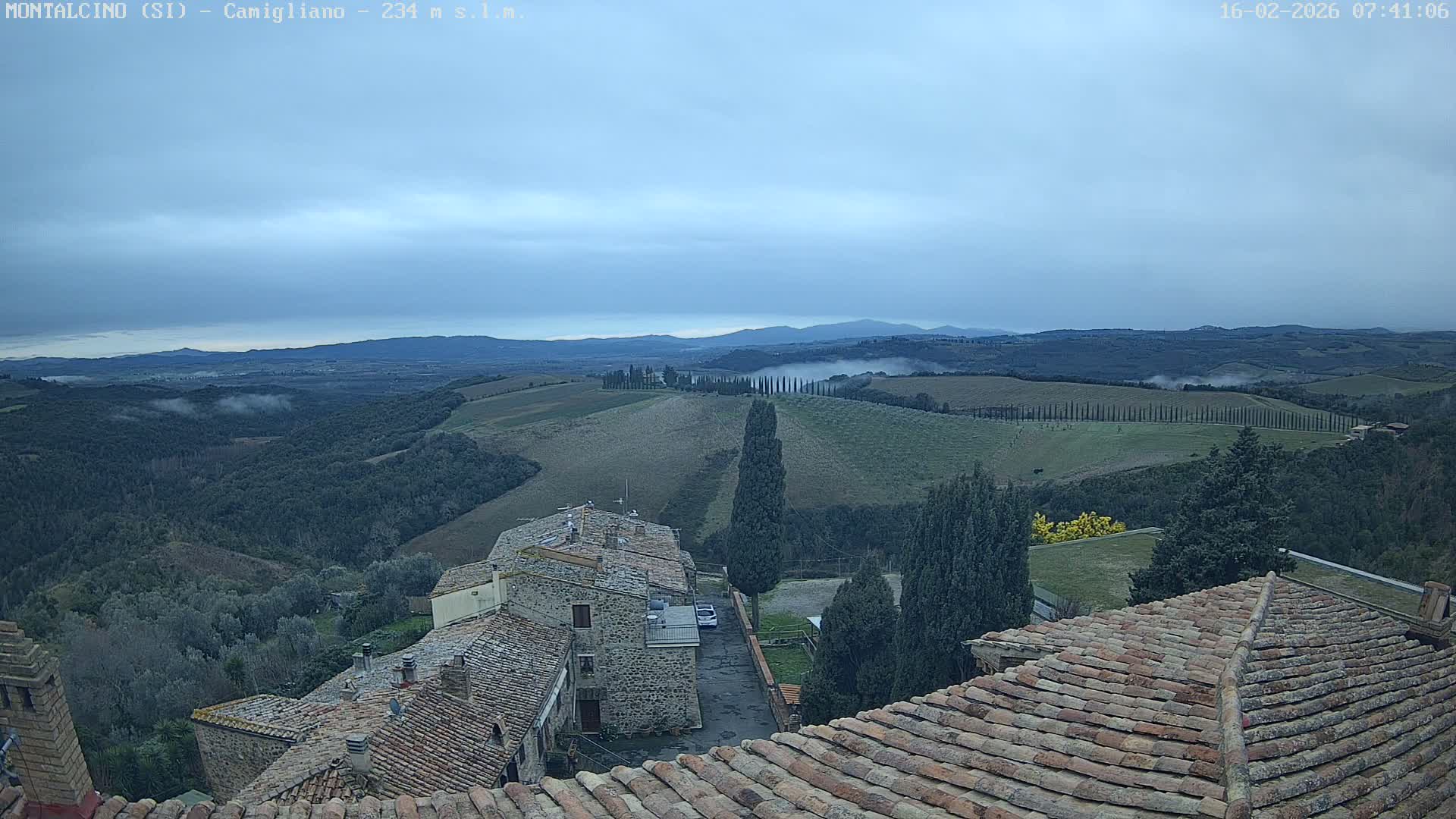 Montalcino, Camigliano Live Cam - Siena, Tuscany, Italy