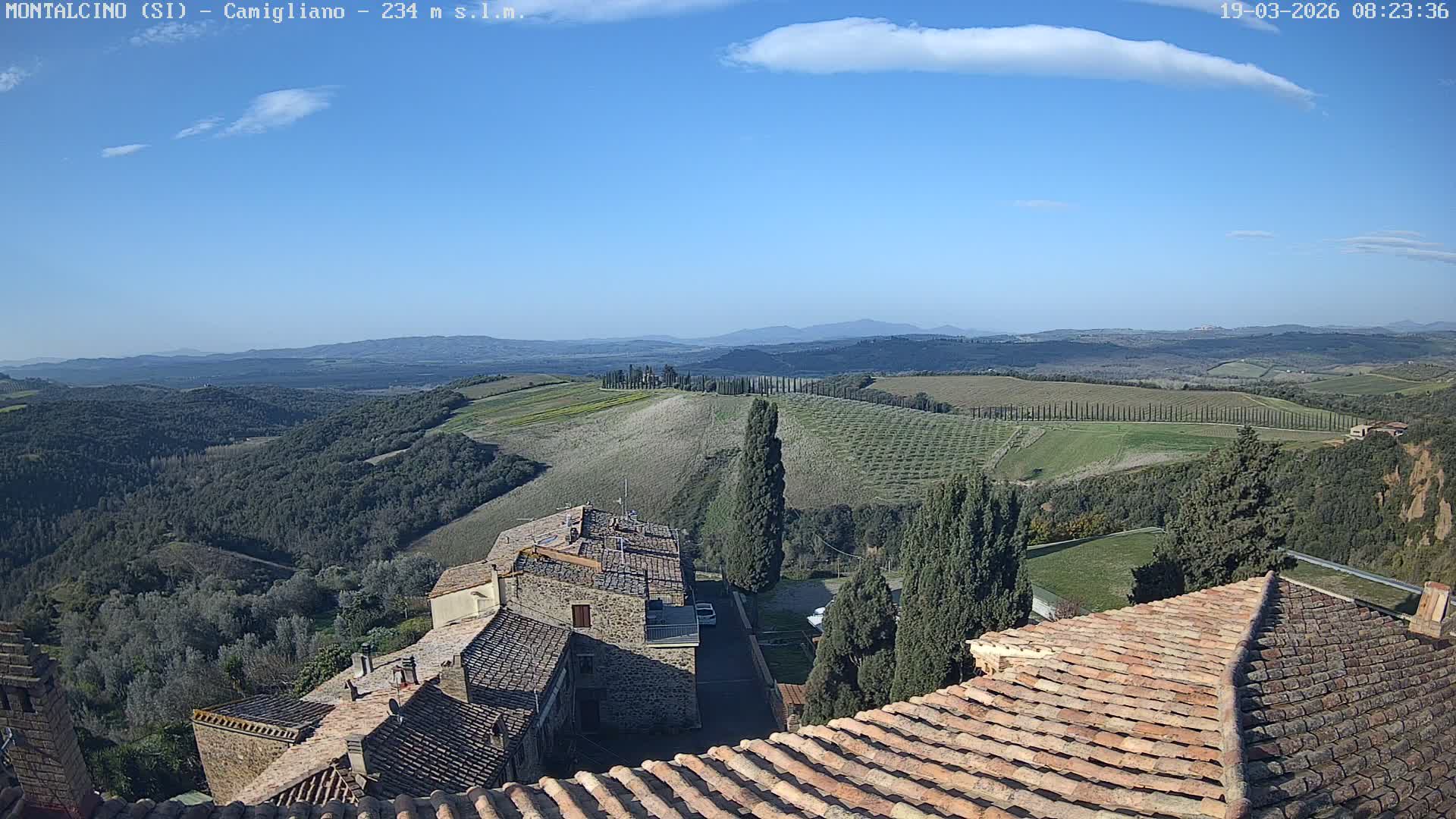 Montalcino, Camigliano Live Cam - Siena, Tuscany, Italy