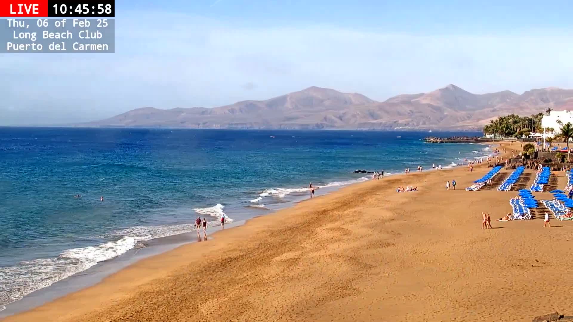 Lanzarote, Puerto del Carmen Beach Live Cam - Canary Islands, Las Palmas, Spain