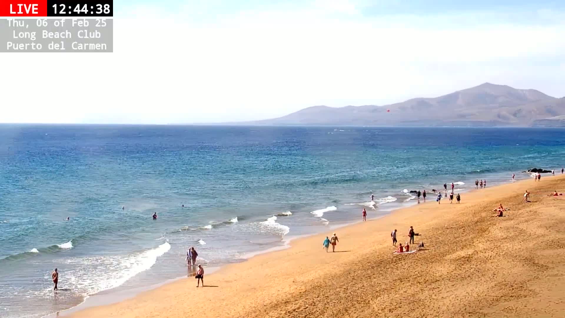 Lanzarote, Puerto del Carmen Beach Live Cam - Canary Islands, Las Palmas, Spain