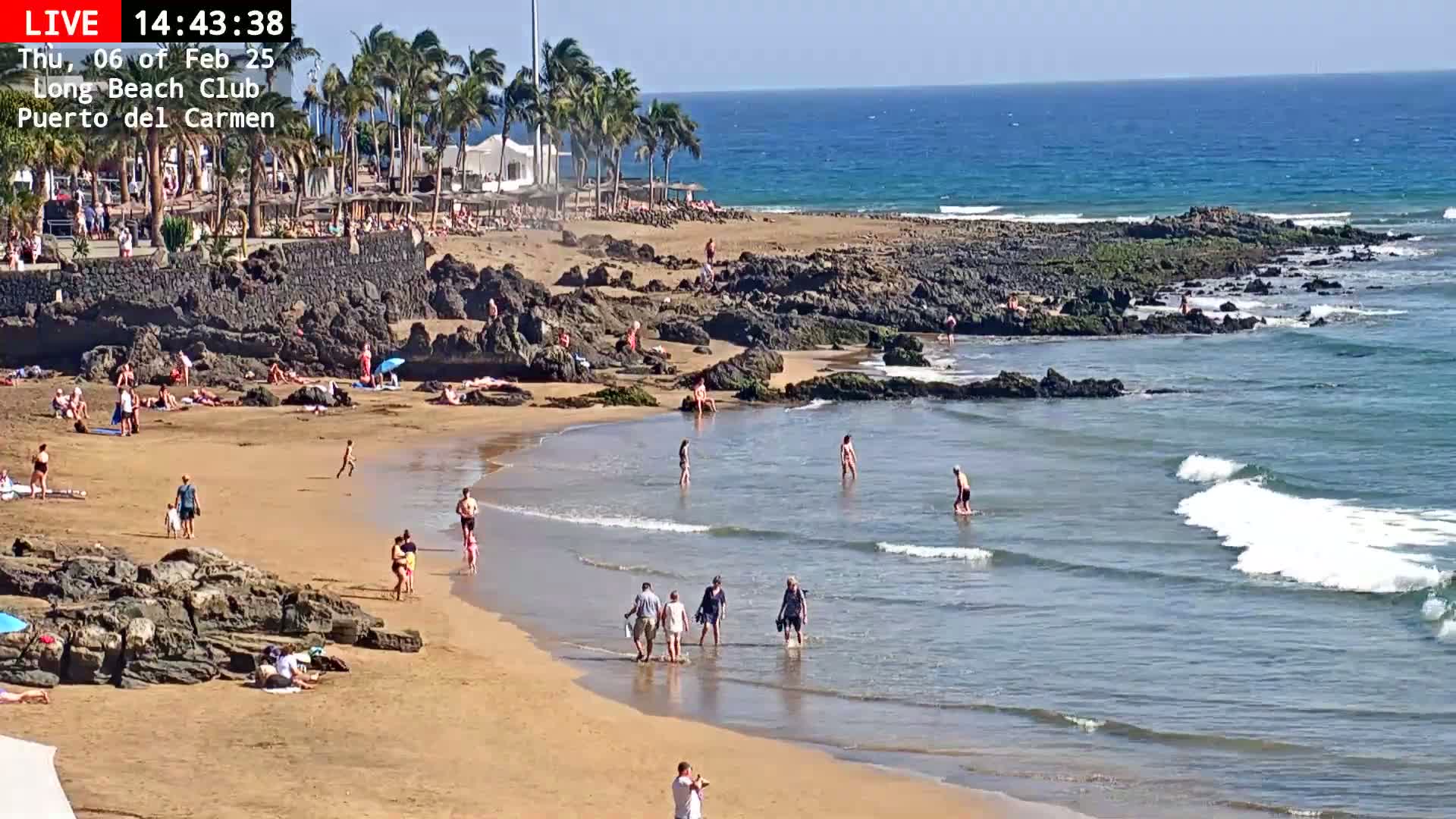 Lanzarote, Puerto del Carmen Beach Live Cam - Canary Islands, Las Palmas, Spain