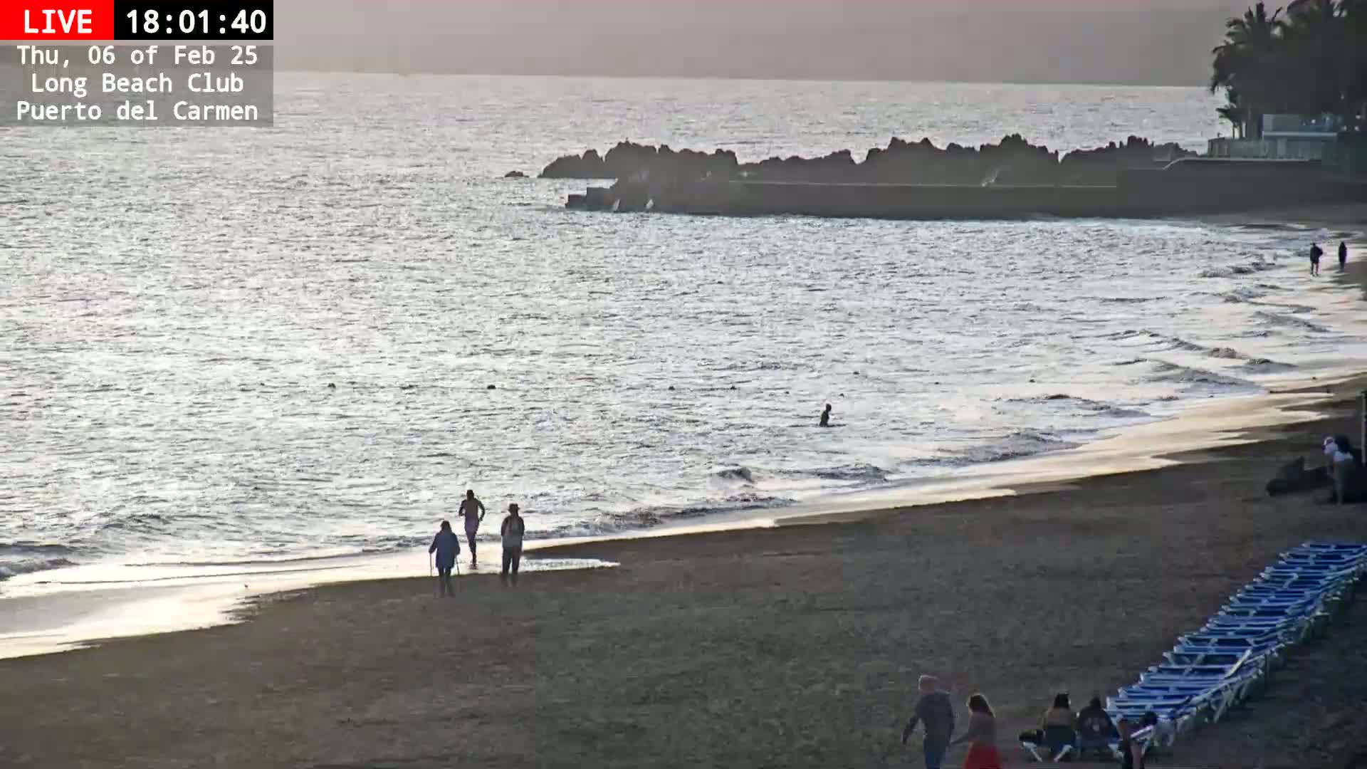 Lanzarote, Puerto del Carmen Beach Live Cam - Canary Islands, Las Palmas, Spain
