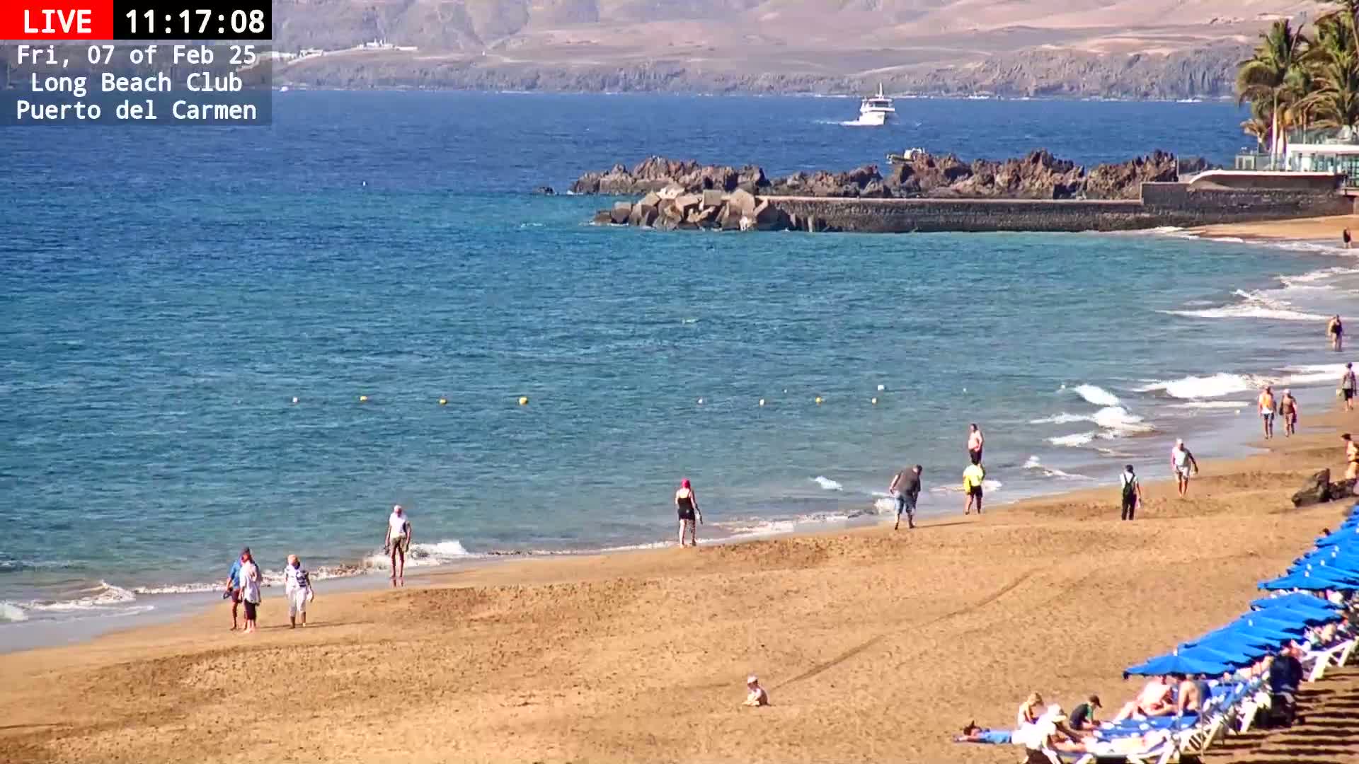 Lanzarote, Puerto del Carmen Beach Live Cam - Canary Islands, Las Palmas, Spain