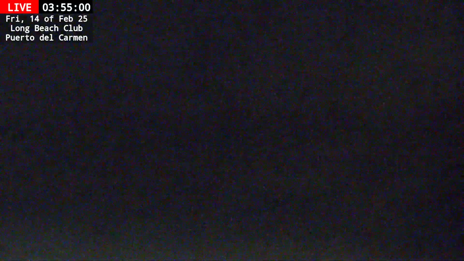 The image shows a dark, night-time scene.