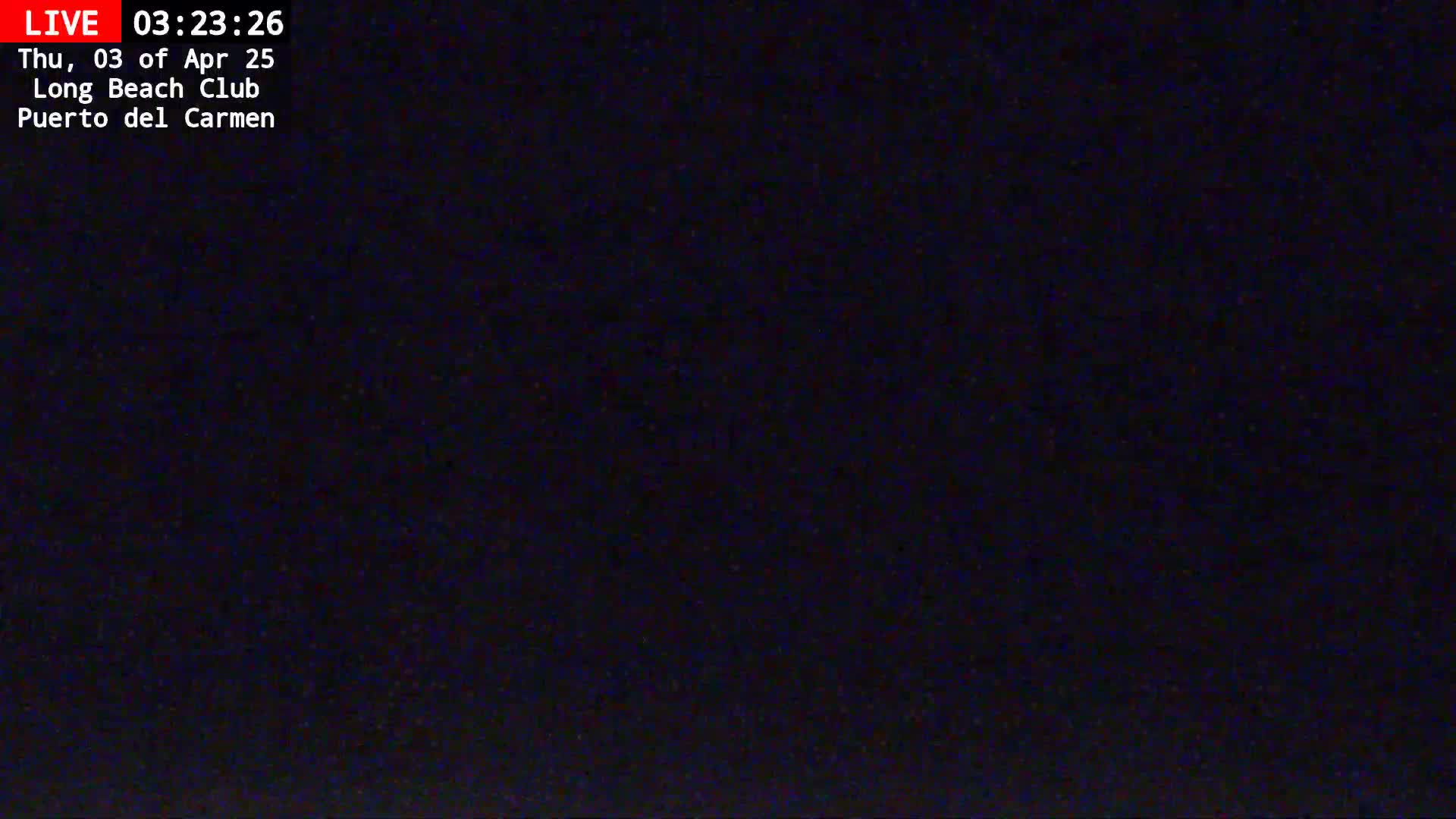 The image is a completely dark, black screen.