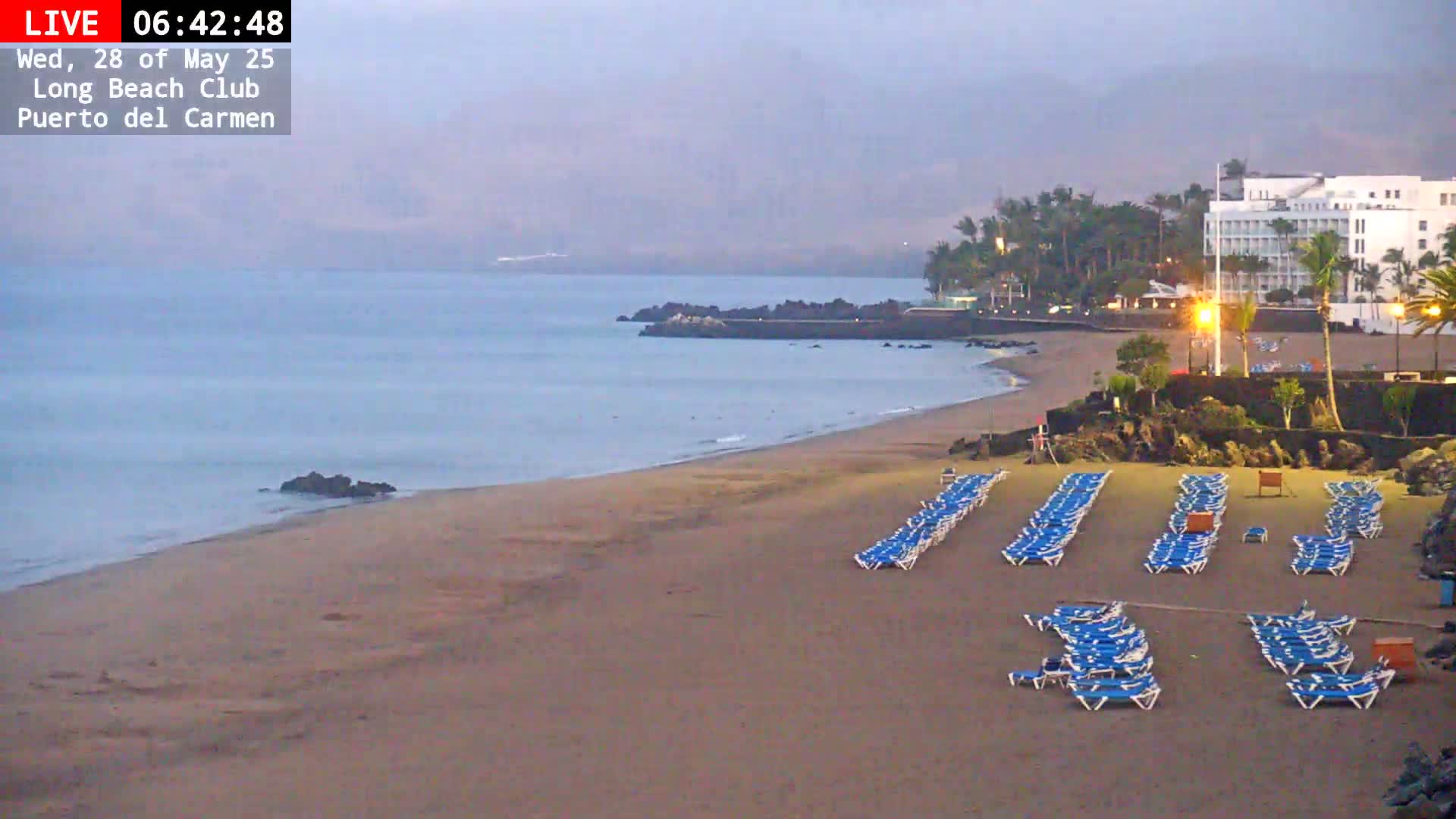Lanzarote, Puerto del Carmen Beach Live Cam - Canary Islands, Las Palmas, Spain