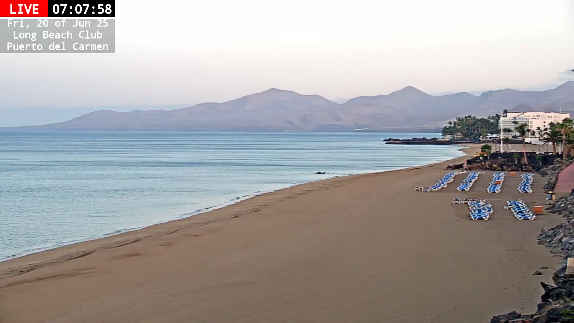 Lanzarote, Puerto del Carmen Beach Live Cam - Canary Islands, Las Palmas, Spain