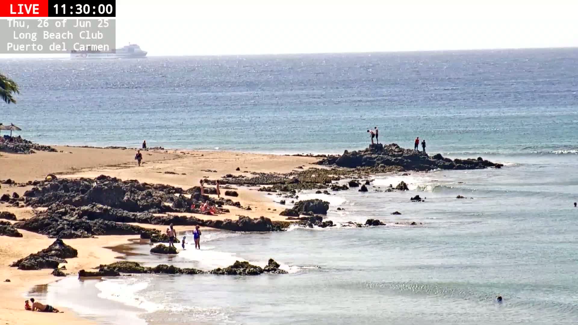 Lanzarote, Puerto del Carmen Beach Live Cam - Canary Islands, Las Palmas, Spain