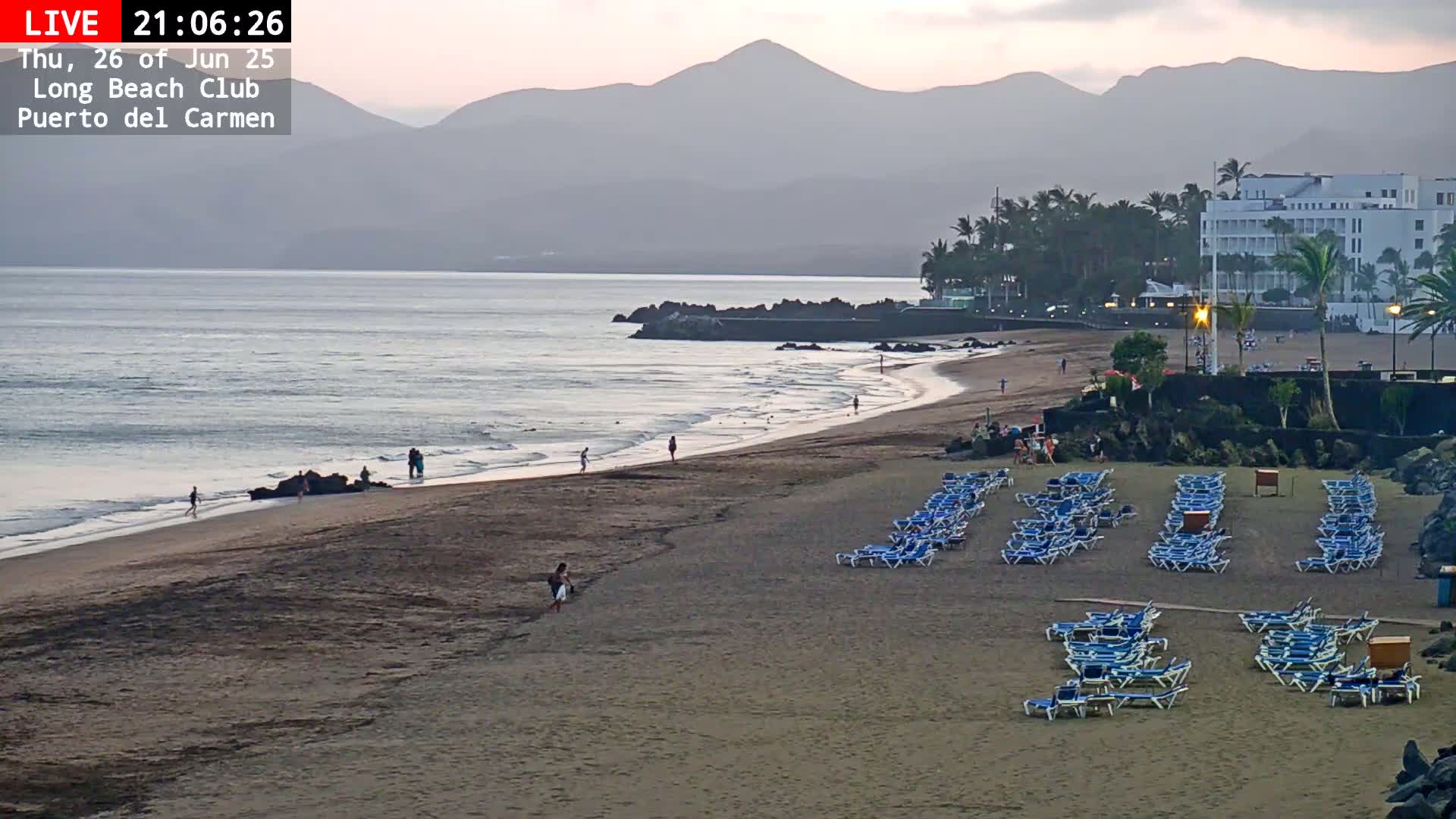 Lanzarote, Puerto del Carmen Beach Live Cam - Canary Islands, Las Palmas, Spain