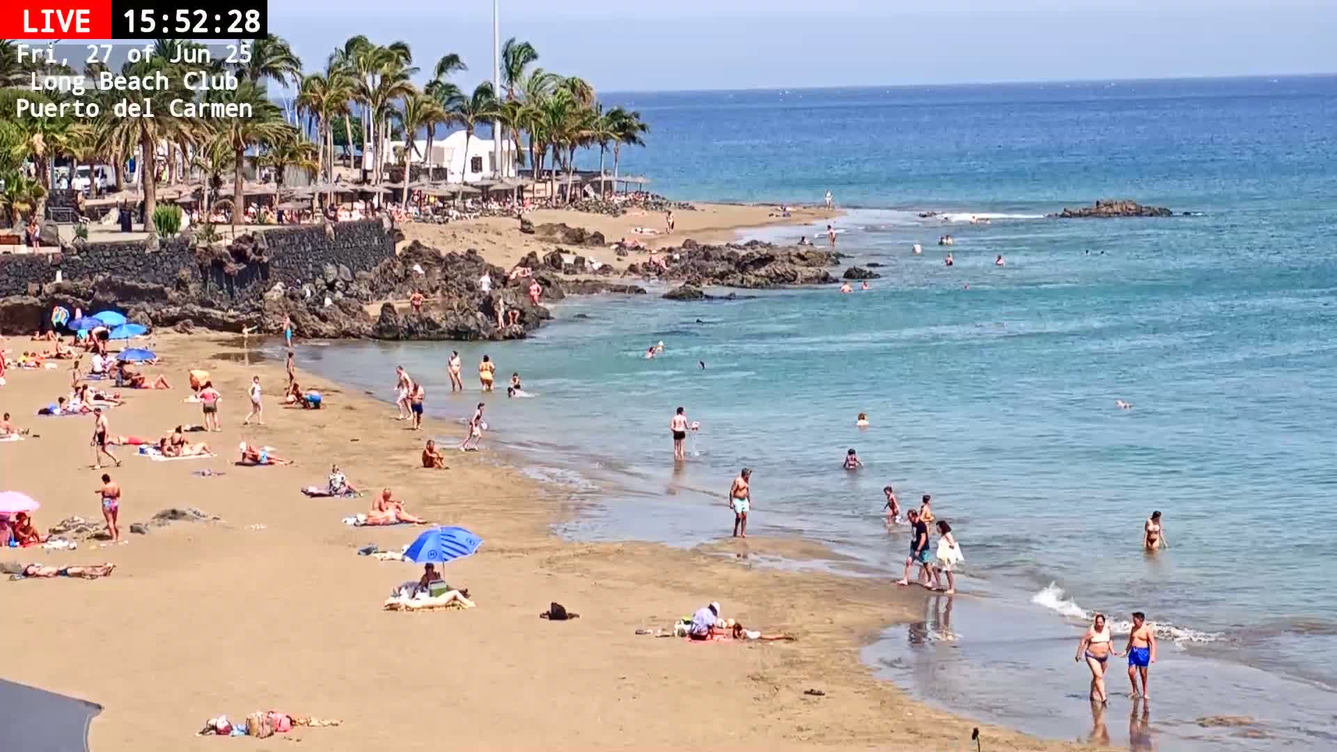 Lanzarote, Puerto del Carmen Beach Live Cam - Canary Islands, Las Palmas, Spain