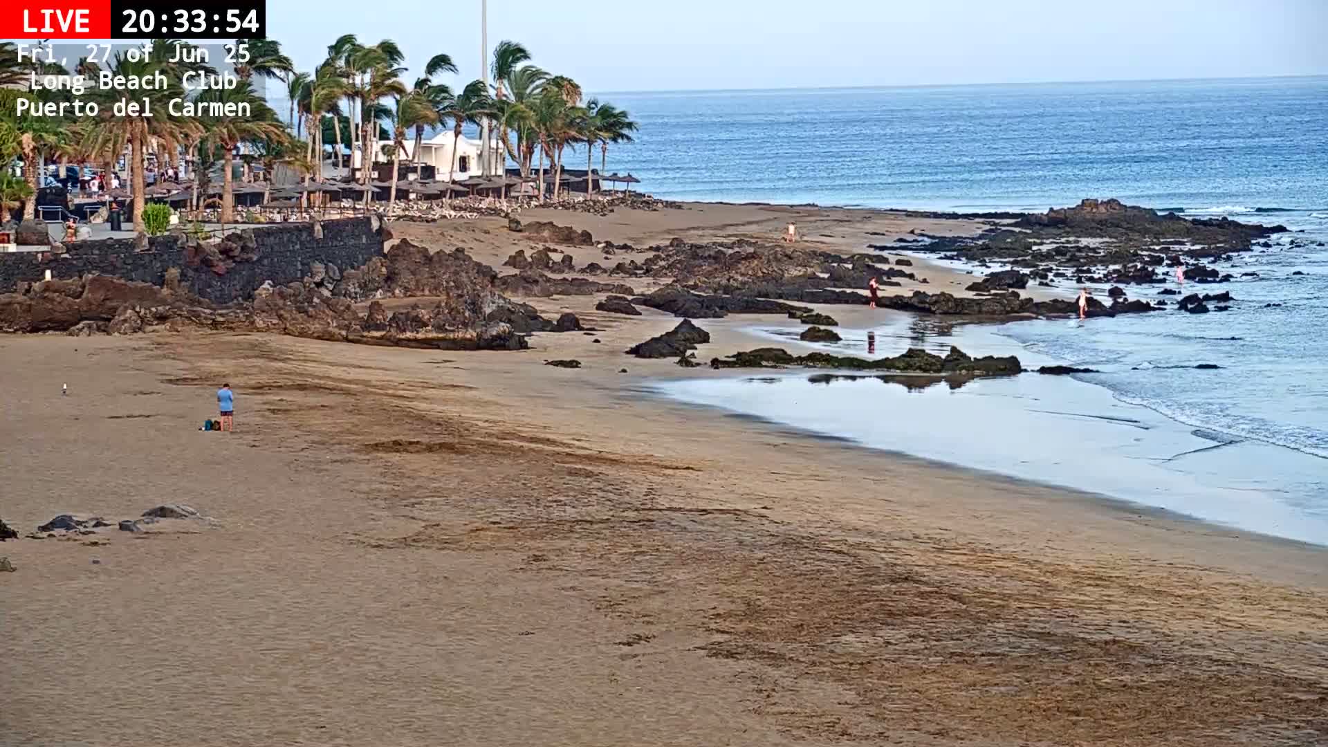 Lanzarote, Puerto del Carmen Beach Live Cam - Canary Islands, Las Palmas, Spain