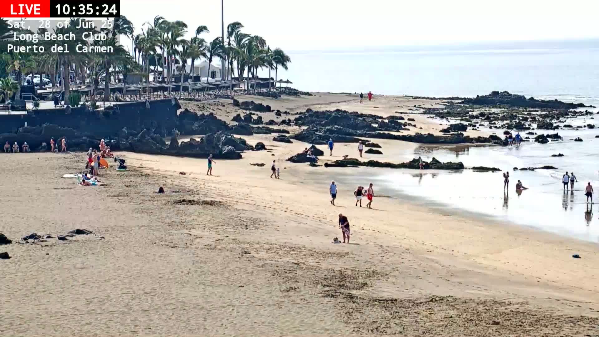 Lanzarote, Puerto del Carmen Beach Live Cam - Canary Islands, Las Palmas, Spain