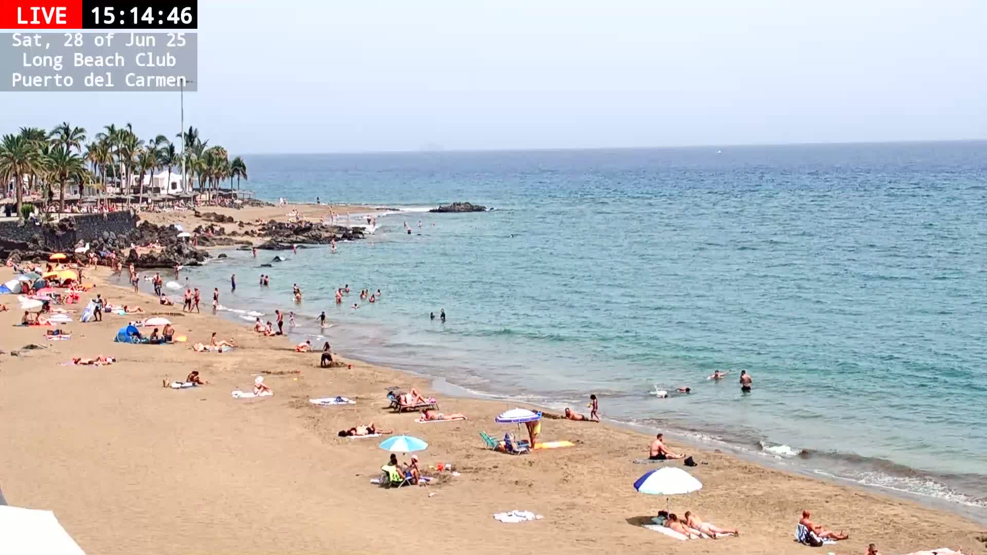 Lanzarote, Puerto del Carmen Beach Live Cam - Canary Islands, Las Palmas, Spain
