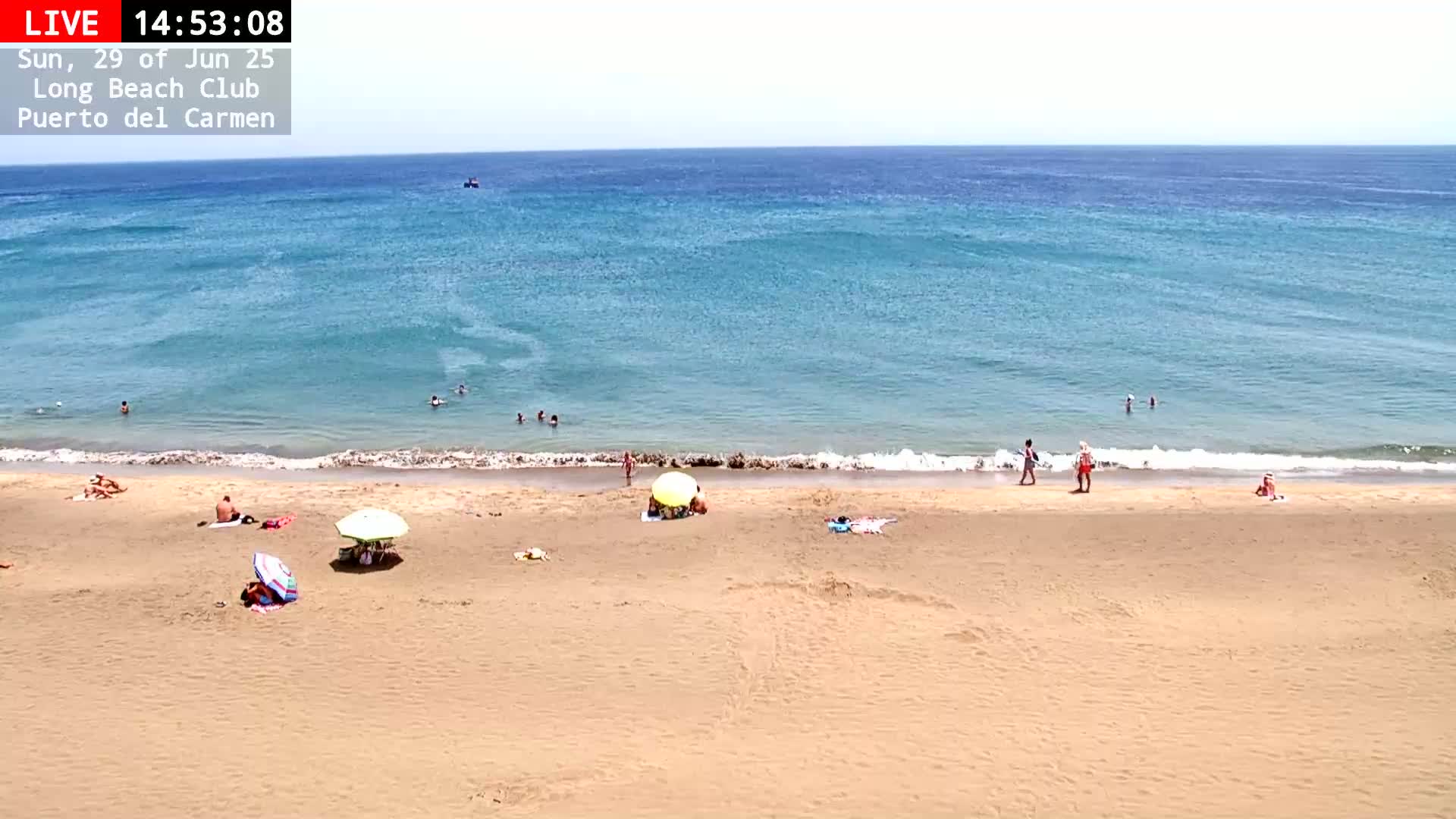 Lanzarote, Puerto del Carmen Beach Live Cam - Canary Islands, Las Palmas, Spain
