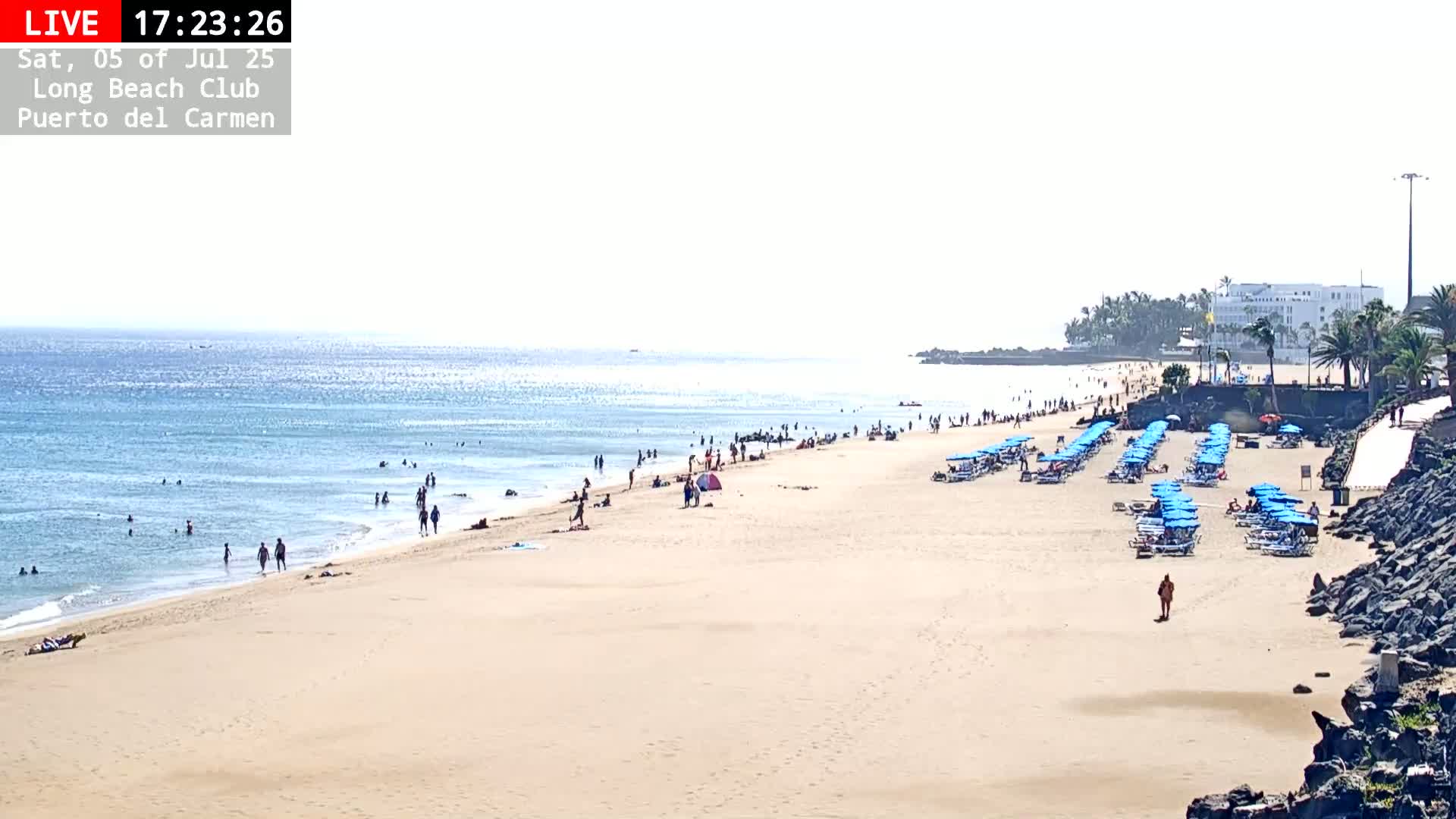 Lanzarote, Puerto del Carmen Beach Live Cam - Canary Islands, Las Palmas, Spain