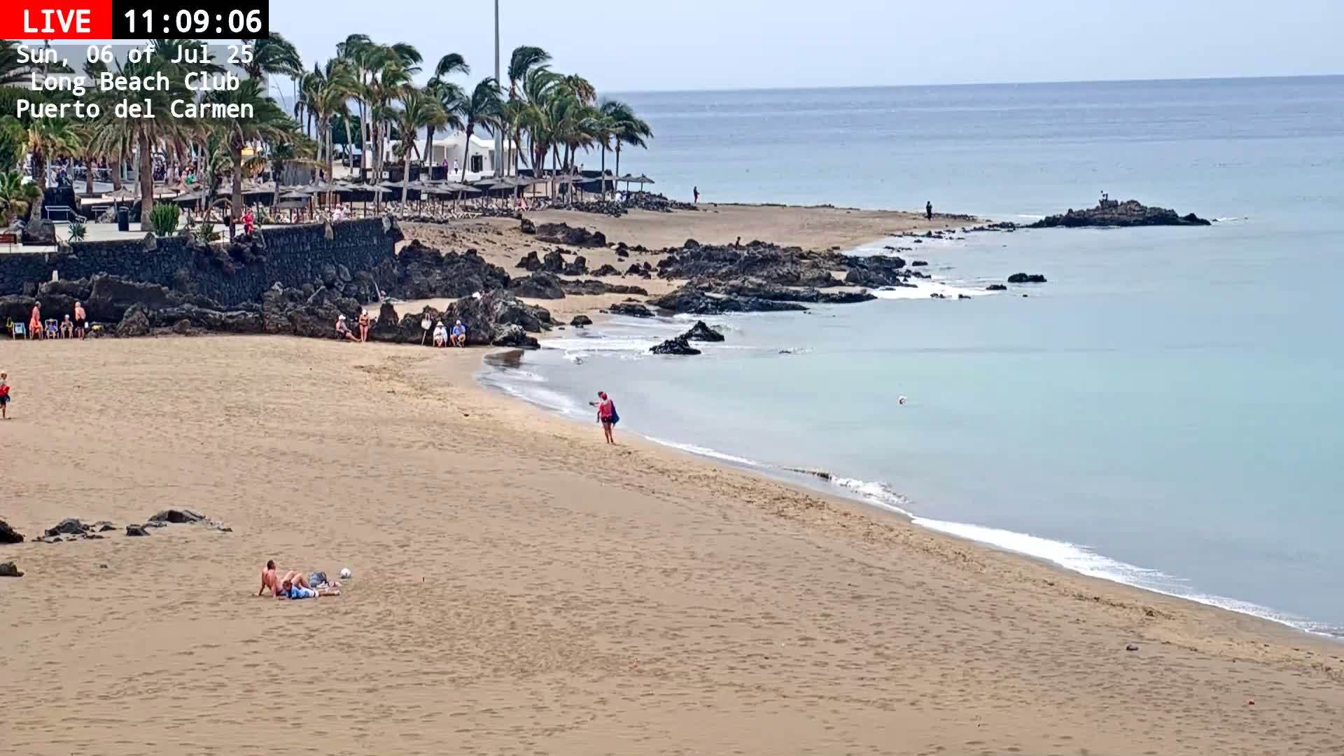 Lanzarote, Puerto del Carmen Beach Live Cam - Canary Islands, Las Palmas, Spain