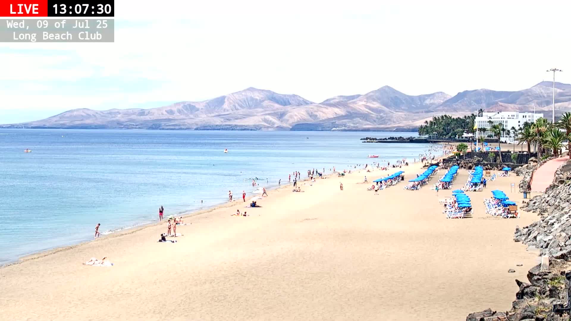 Lanzarote, Puerto del Carmen Beach Live Cam - Canary Islands, Las Palmas, Spain