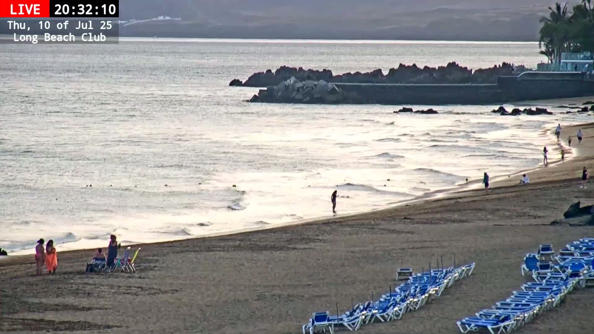 Lanzarote, Puerto del Carmen Beach Live Cam - Canary Islands, Las Palmas, Spain