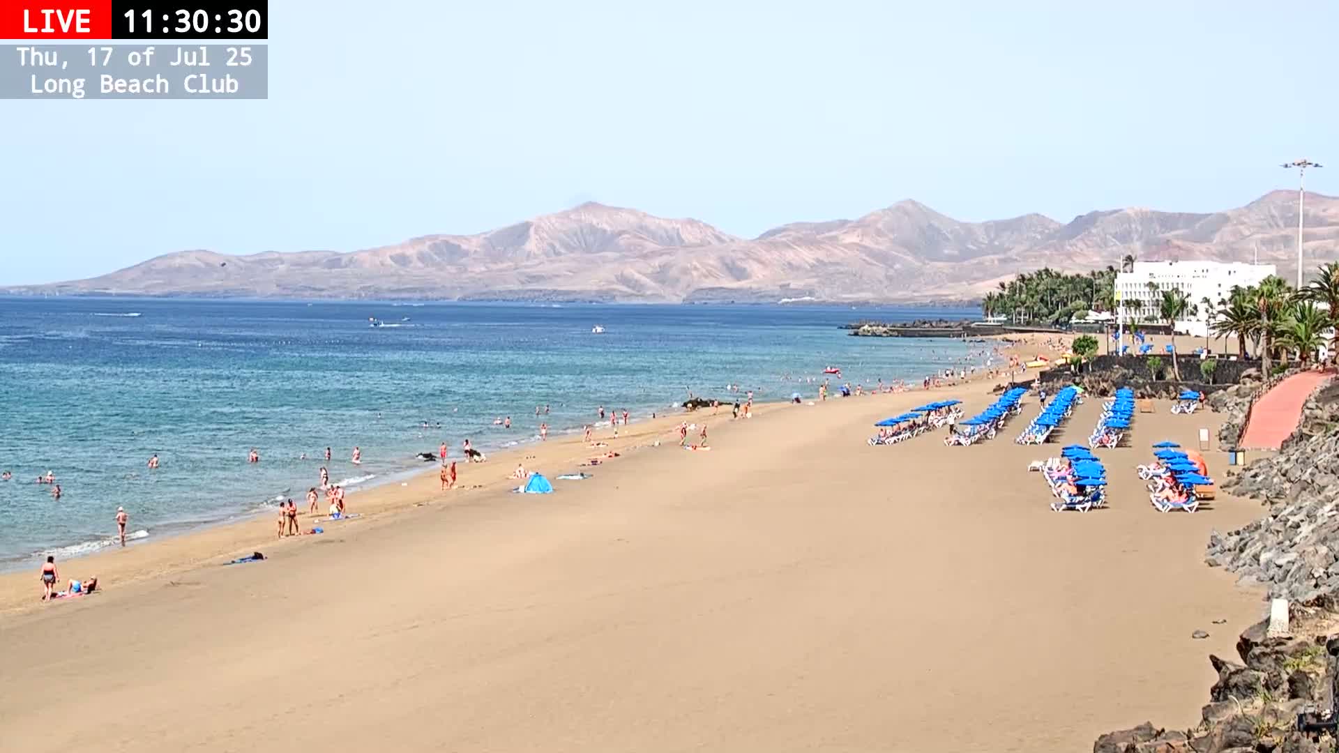 Lanzarote, Puerto del Carmen Beach Live Cam - Canary Islands, Las Palmas, Spain