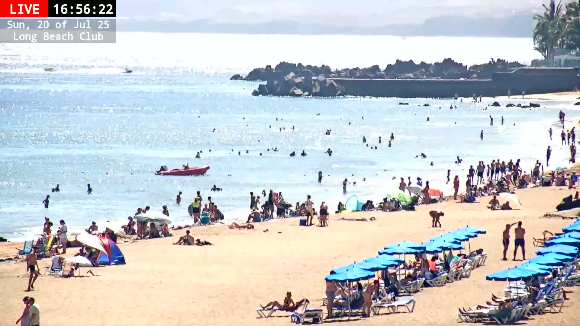 Lanzarote, Puerto del Carmen Beach Live Cam - Canary Islands, Las Palmas, Spain