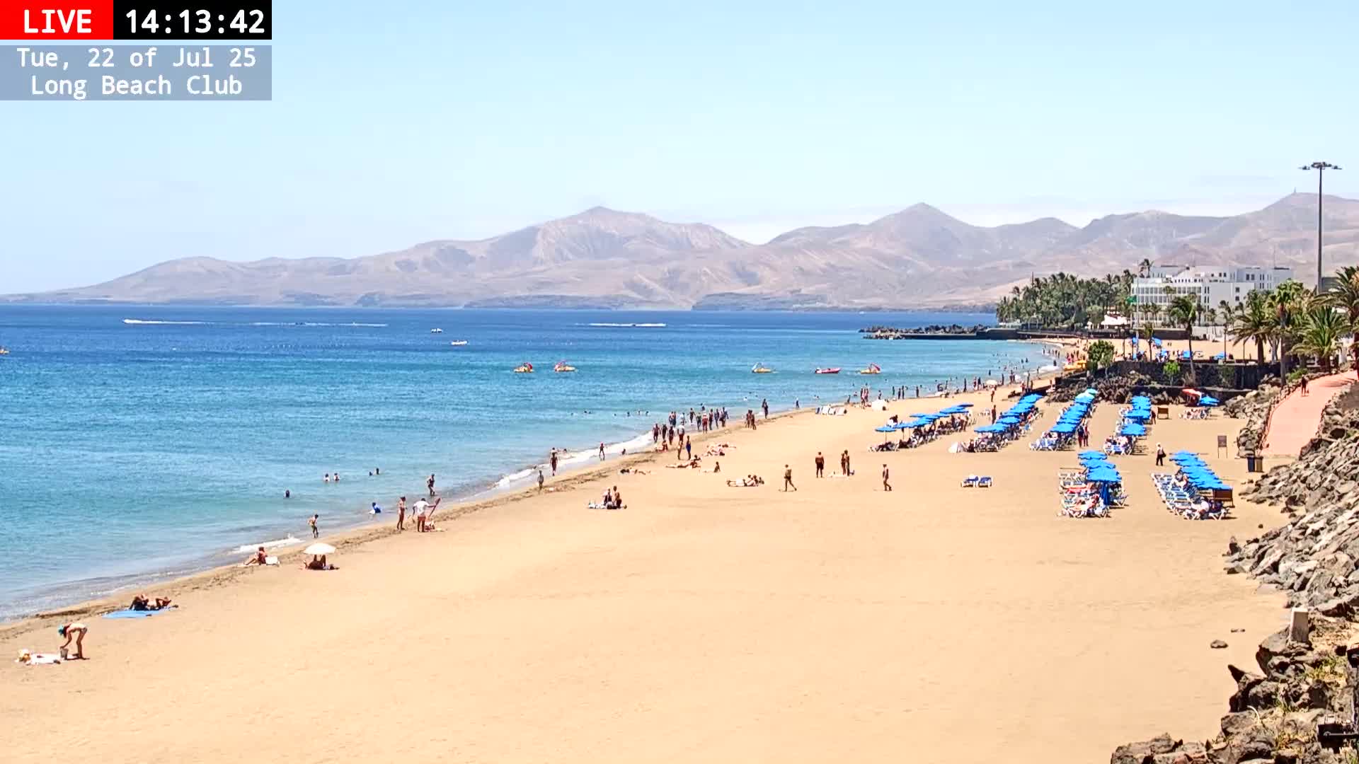 Lanzarote, Puerto del Carmen Beach Live Cam - Canary Islands, Las Palmas, Spain