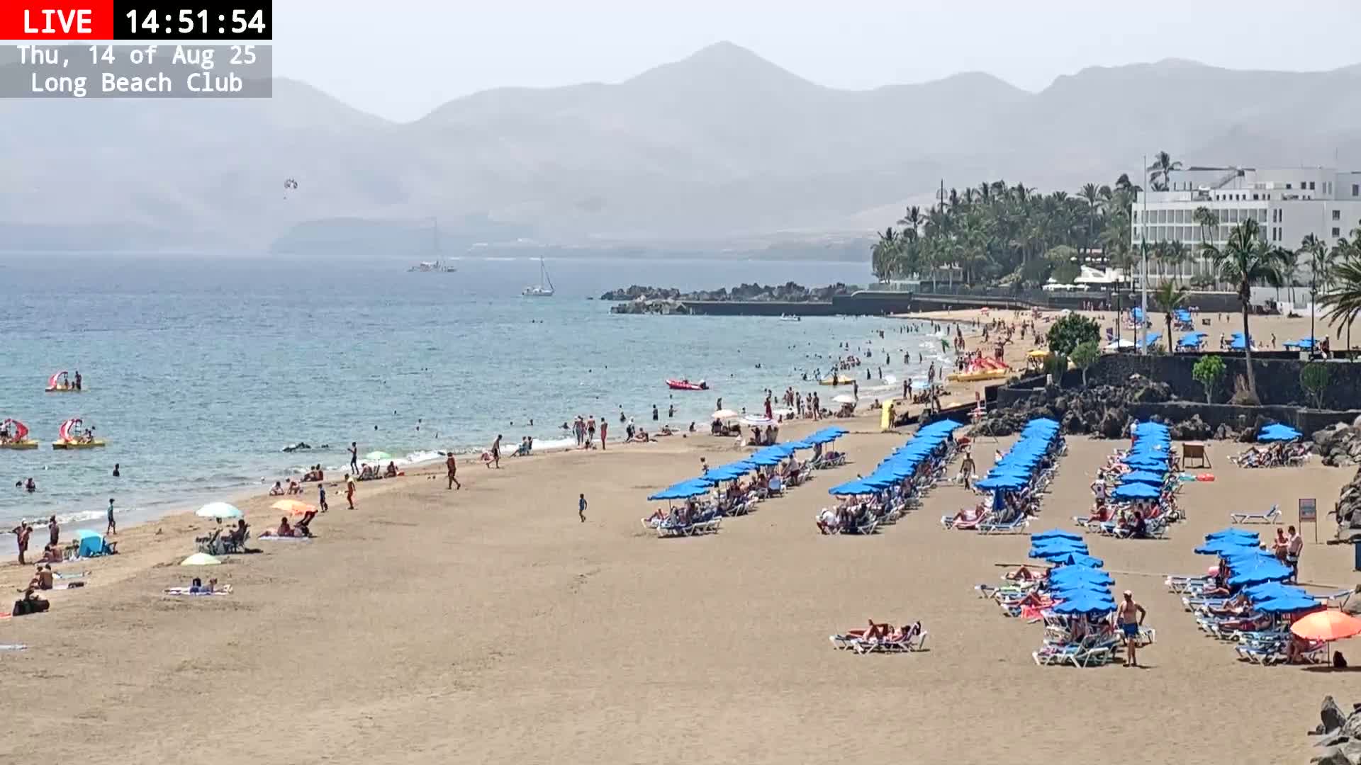Lanzarote, Puerto del Carmen Beach Live Cam - Canary Islands, Las Palmas, Spain